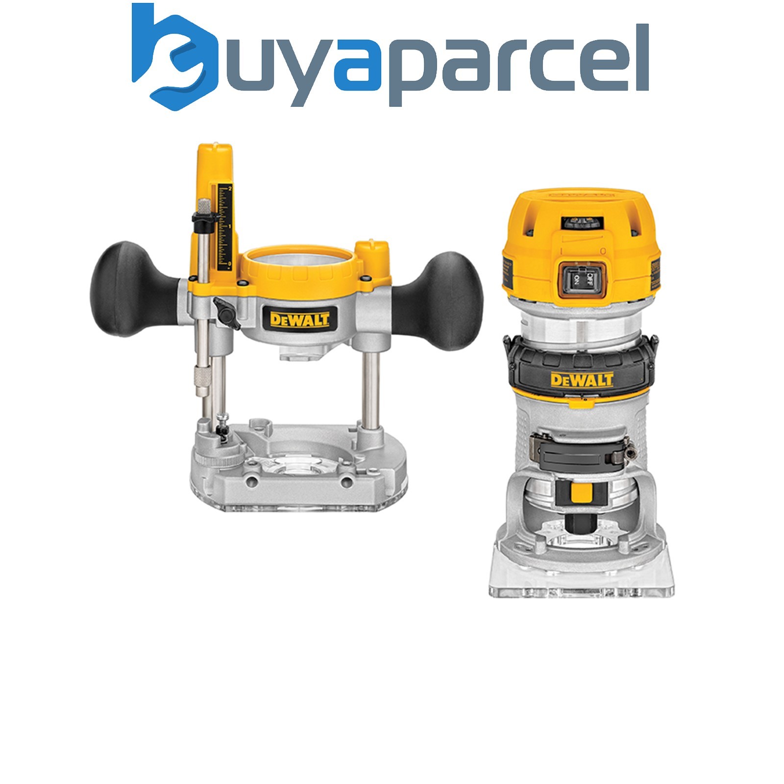 Dewalt D26204K-GB 1/4in Premium Plunge & Fixed Base Combi Router 900W 240V