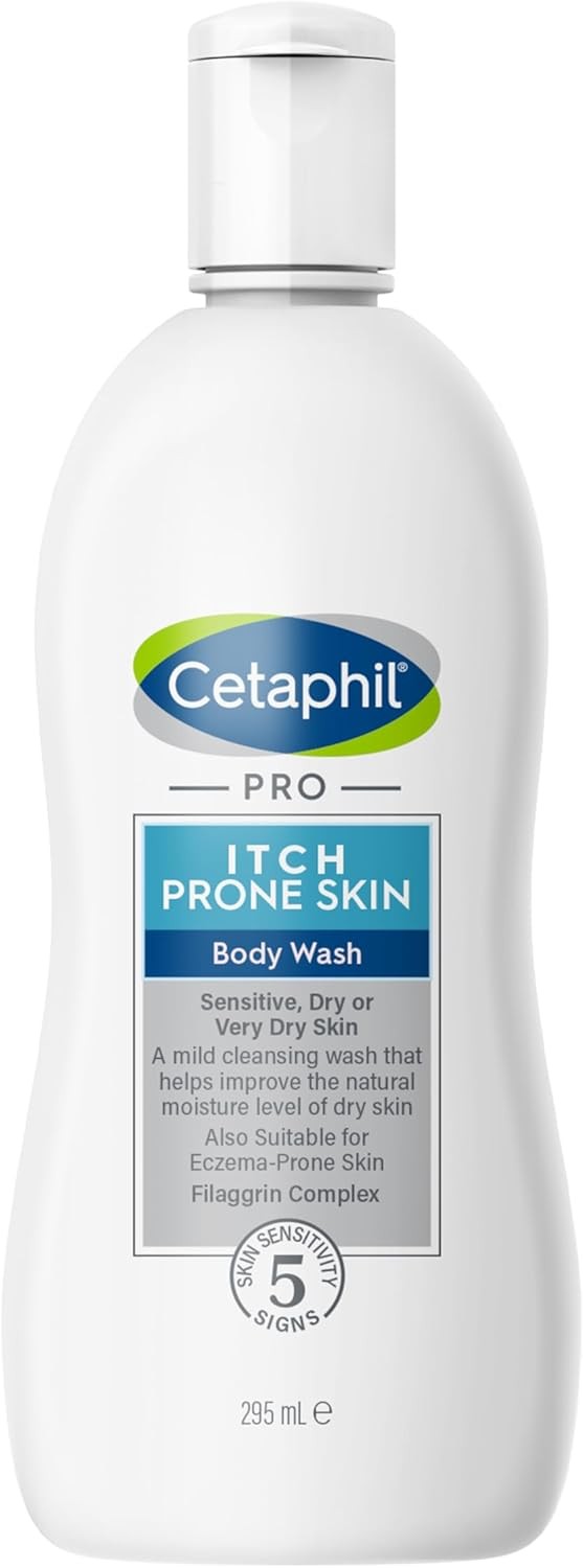 Cetaphil PRO Body Wash, 295ml, For Itch Prone & Eczema Prone Skin, With Niacina
