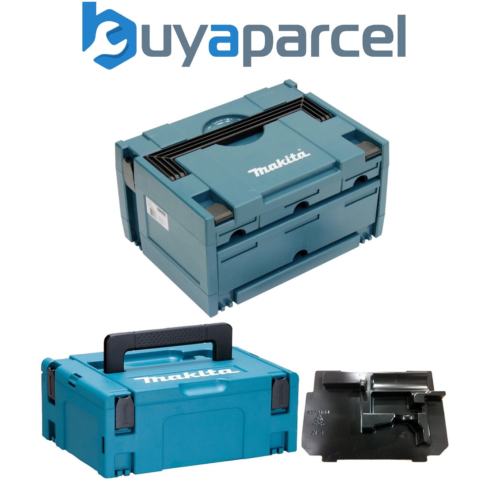 Makita P-84311 MAKPAC 4 Drawer Stacking Connector Tool Case TYPE 3 + 2 + Inlay