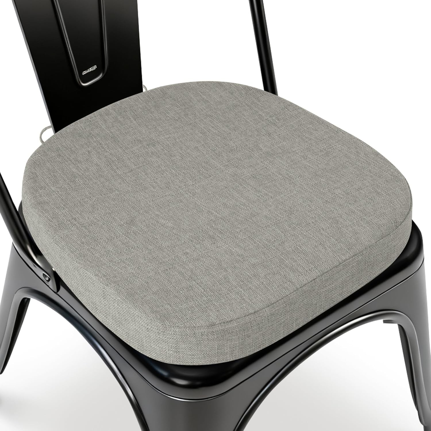 14x14 Inch Metal Chair Cushions Kitchen Seat Cushions with Ties Anti-Slip Seat