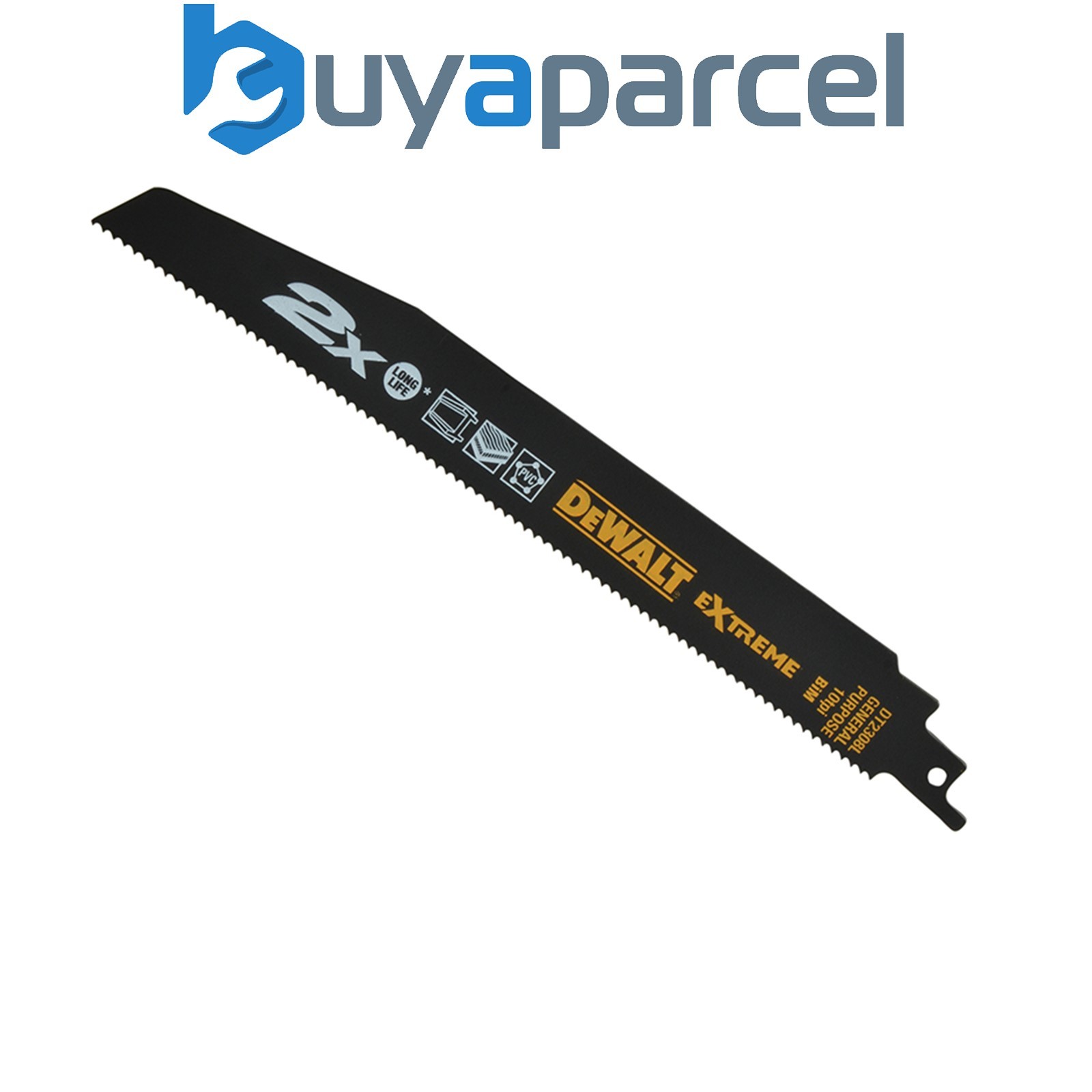 DEWALT DT2308L-QZ 2X Life General Purpose Reciprocating Blade 228mm x 10 TPI (Pa