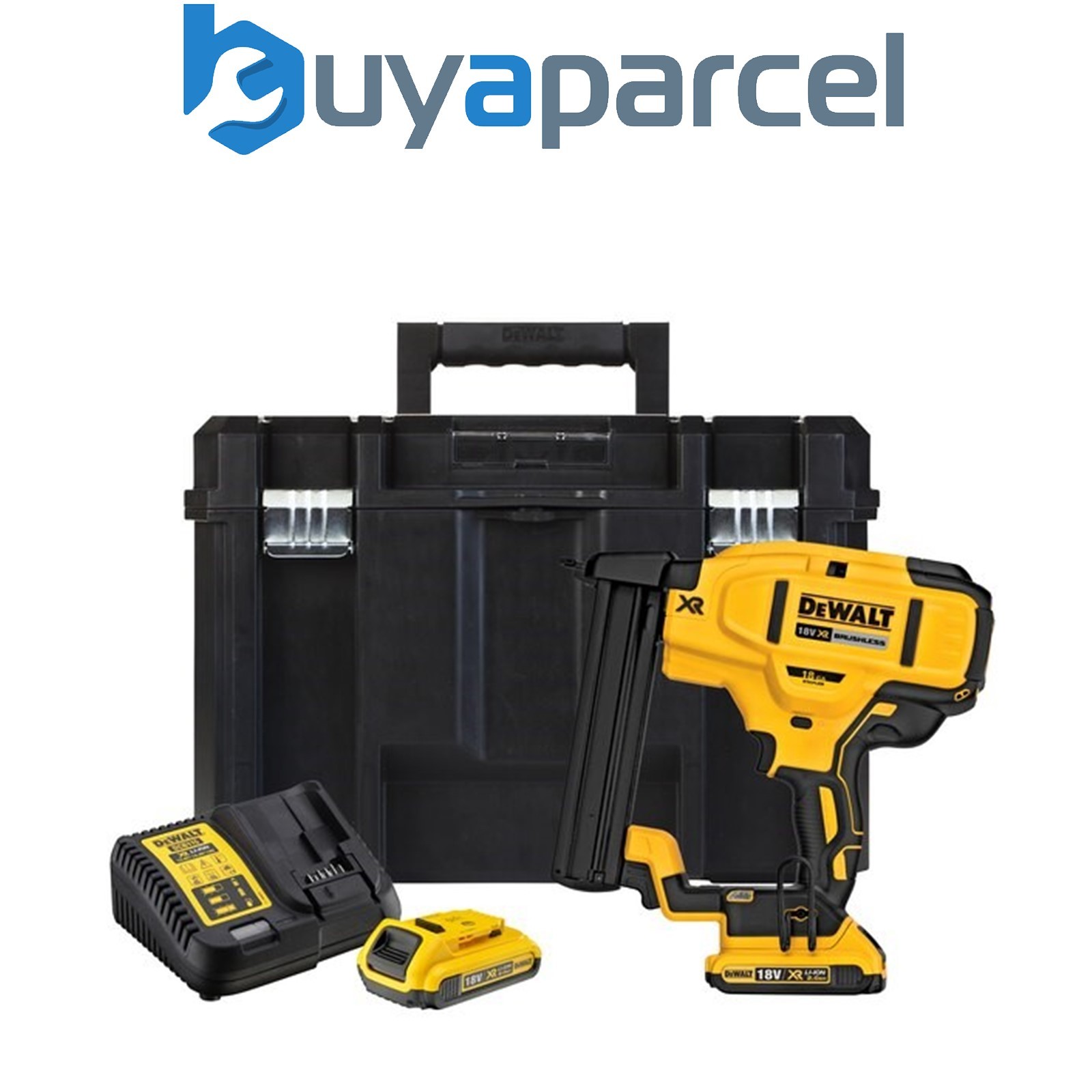 Dewalt DCN681D2 18V XR Brushless 18 Gauge Narrow Crown Stapler Bare + Tstak Case