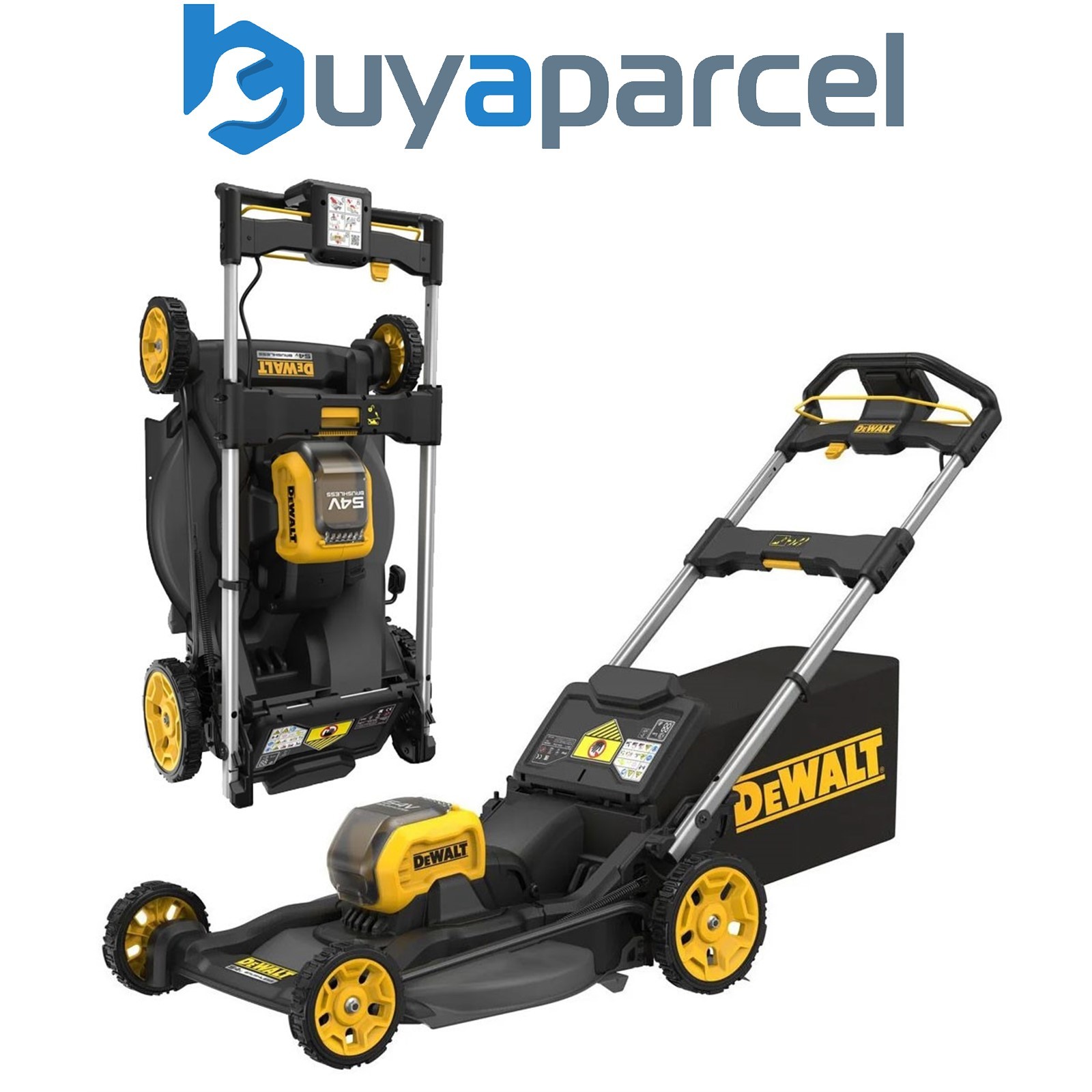 Dewalt DCMWP500N FlexVolt XR Brushless 53cm Push Lawn Mower 54V + Bag - Bare