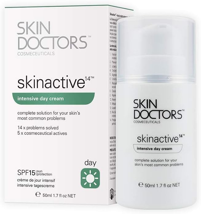 Skin Doctors Skinactive 14 Intensive Day Cream Moisturiser for the face, with S
