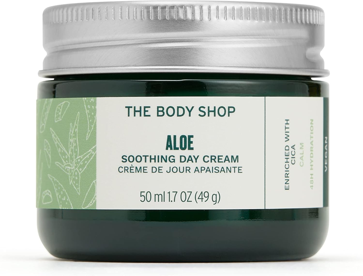 The Body Shop Aloe Soothing Day Cream (1x 50ml), Fragrance-Free Face Cream, For