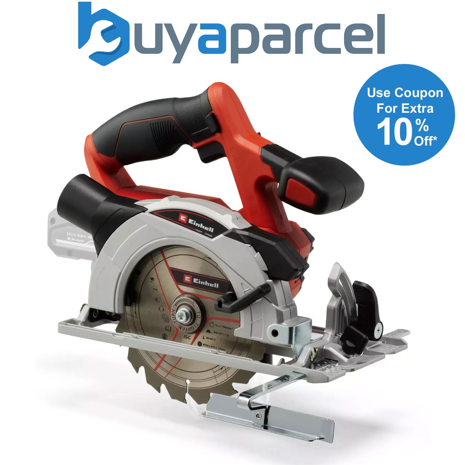 Einhell 18v Cordless Circular Saw 150mm TE-CS 18/150 Li Power X-Change Bare Tool