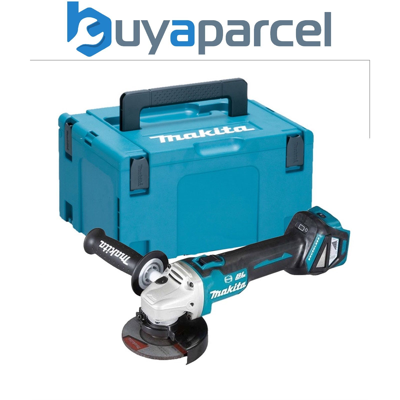 Makita DGA463Z 18v Cordless Brushless 115mm Angle Grinder Bare Unit Makpac Case