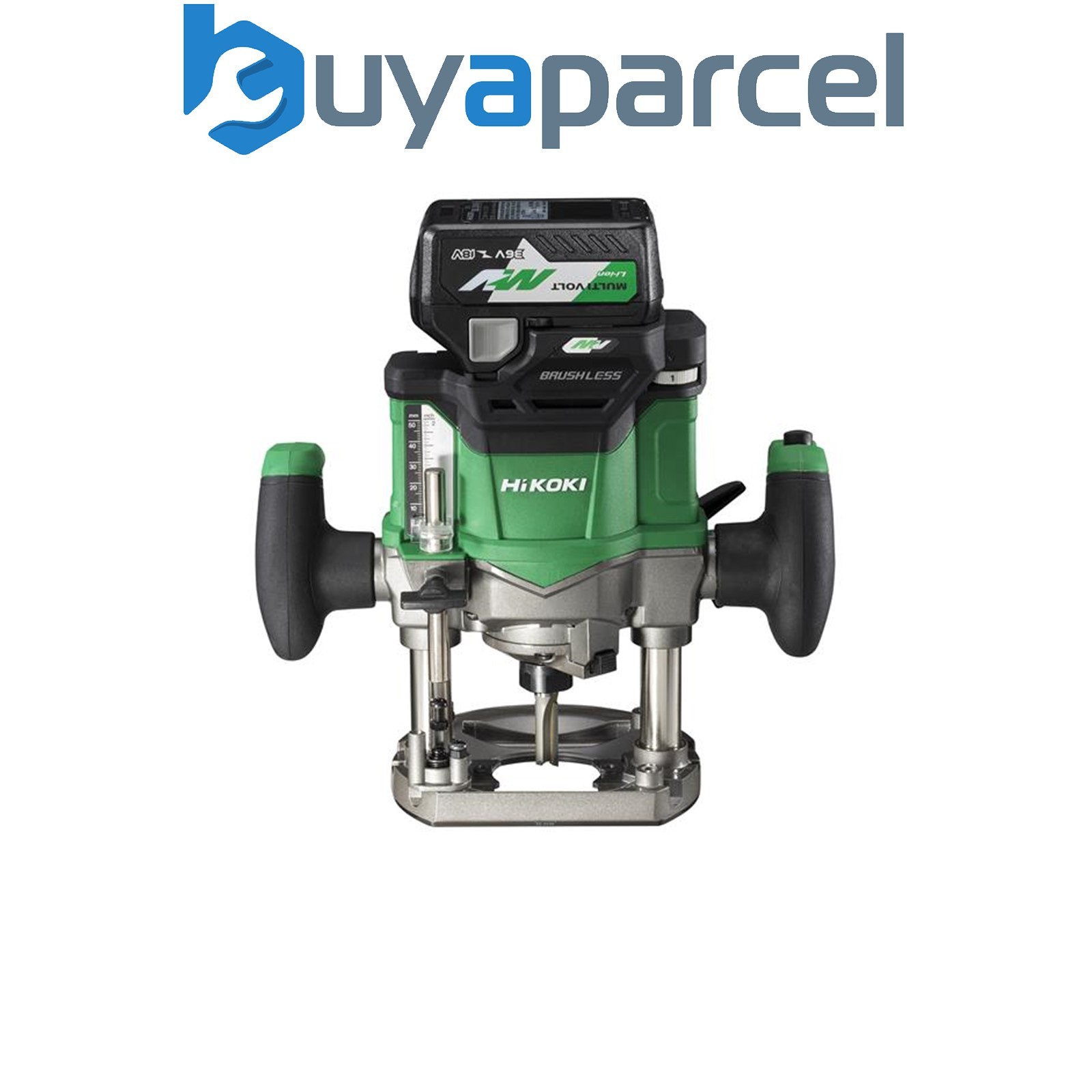 HiKOKI M3612DAJPZ 1/4 & 1/2in Multi-Volt Router 36V 1x 2.5Ah Li-ion HIKM3612DAJP