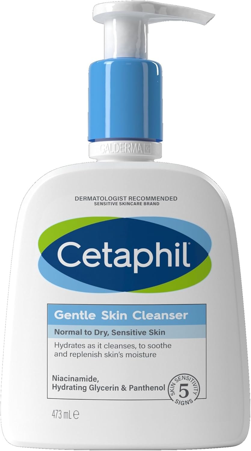 Cetaphil Gentle Skin Cleanser 473ml Face & Body Wash For Normal To Dry Se