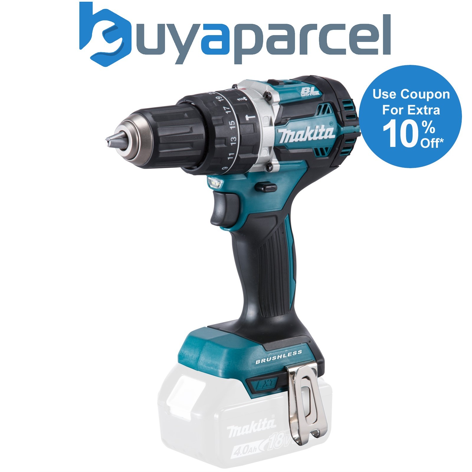 Makita DHP484Z 18V LXT Lithium Ion Brushless Combi Hammer Drill - Bare Unit