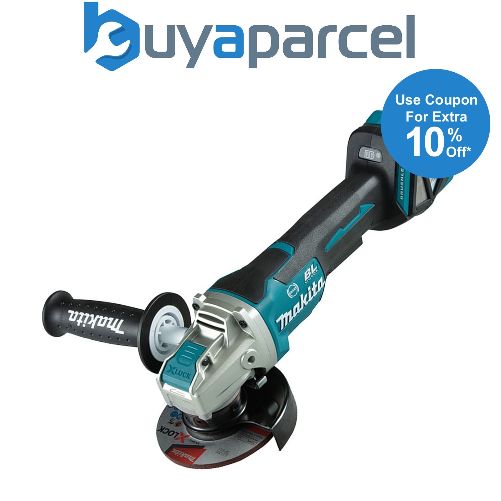 Makita DGA469Z 18v Cordless Brushless X-Lock Angle Grinder Li-Ion 115mm Bare