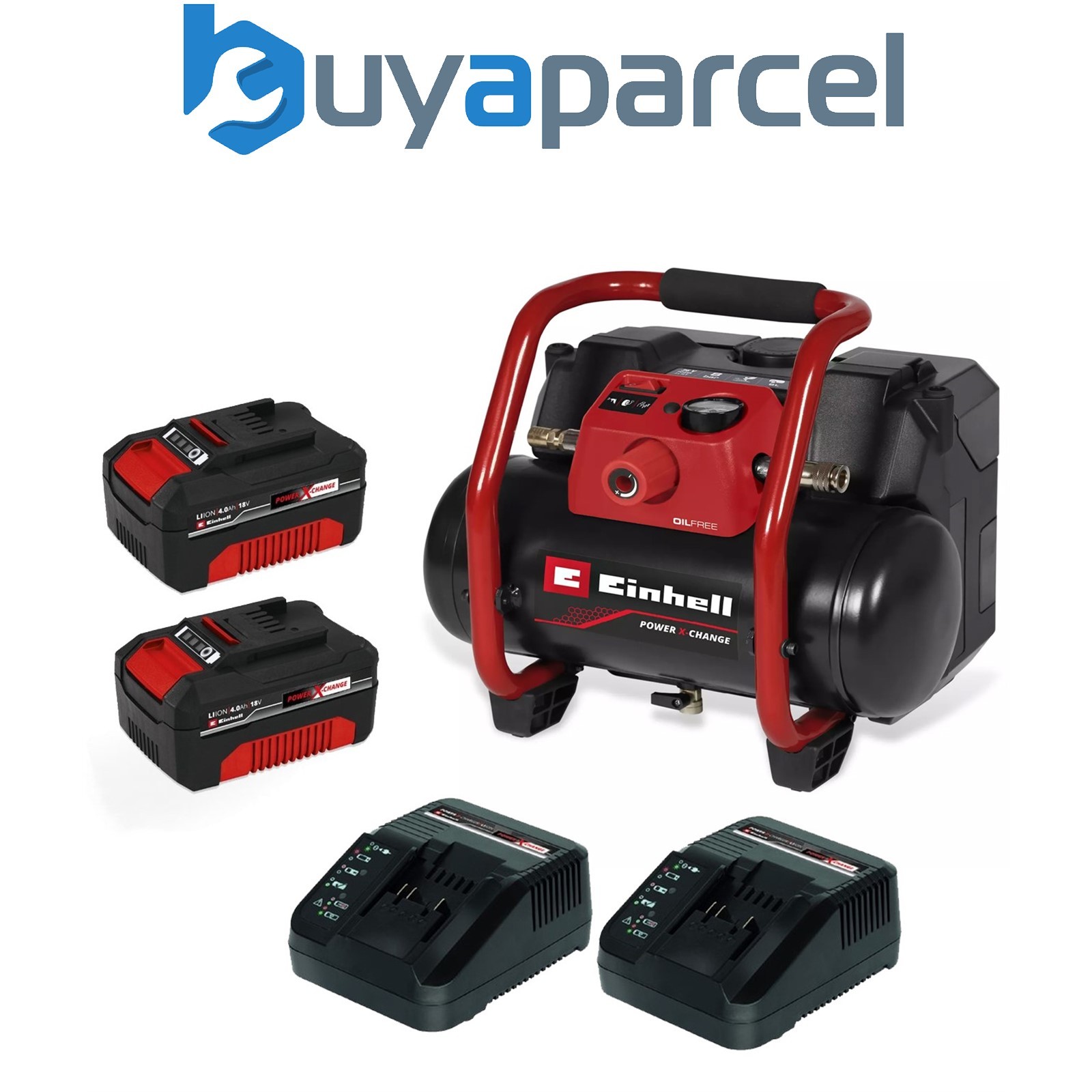 Einhell TE-AC 36/150 Li OF-Solo PXC Cordless Air Compressor 2x 18v 36V 2 x 4.0ah