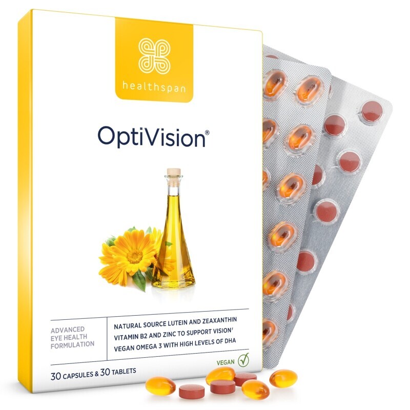 Healthspan OptiVision 1 Month Supply for Eye Health and Vision Support