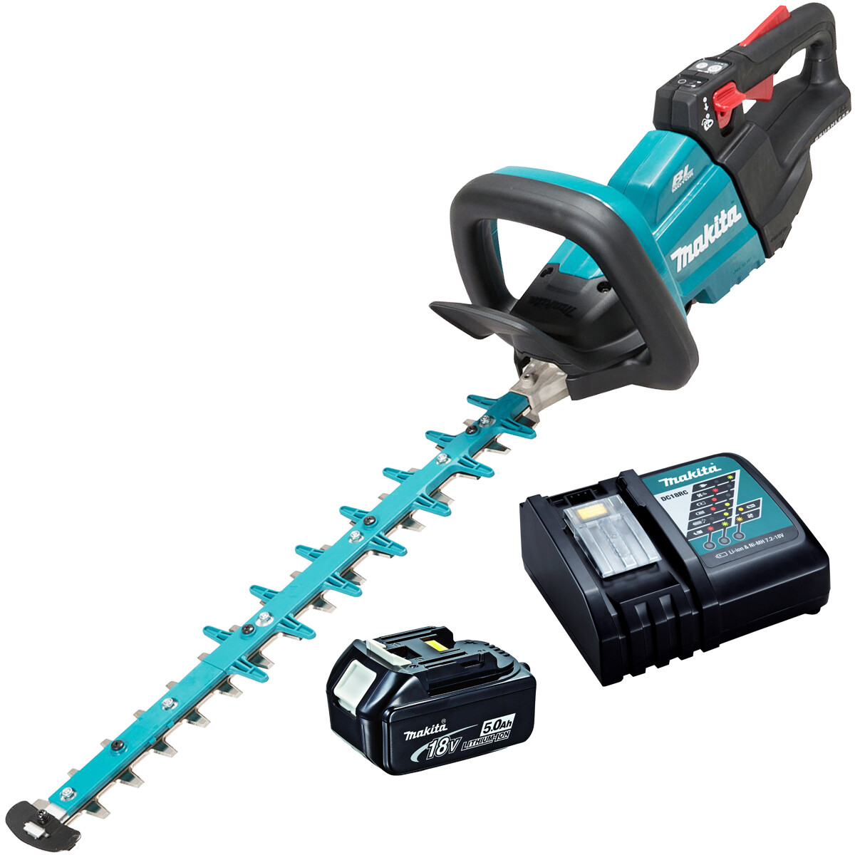Makita DUH502RT 18V LXT Brushless 50cm Hedge Trimmer 1 x 5.0Ah Battery & Charger