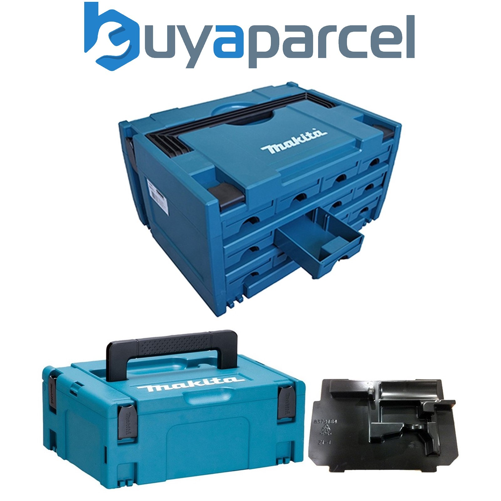 Makita P-84327 MAKPAC 12 Drawer Stacking Connector Tool Case TYPE 3 + 2 + Inlay