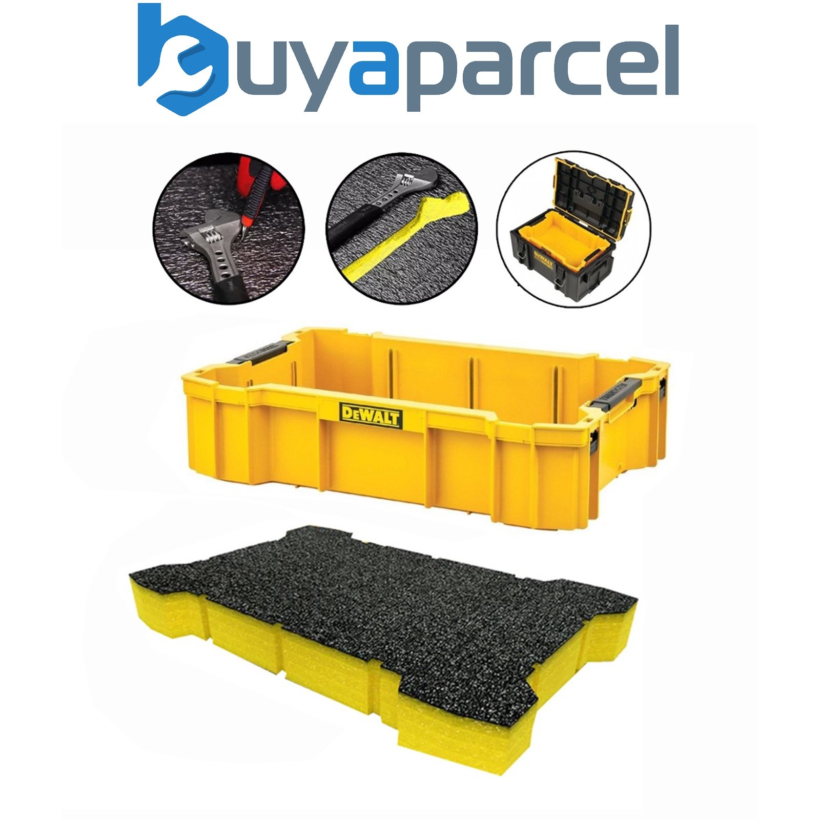 Dewalt Tough System 2.0 DWST83408-1 Internal Deep Storage + 50mm Shadowfoam Foam