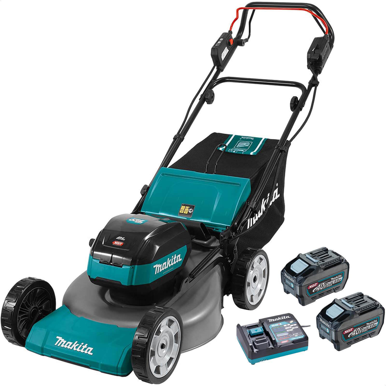 Makita LM002G 40v Max XGT Cordless Brushless Lawnmower 530mm 2 x 5ah Li-ion
