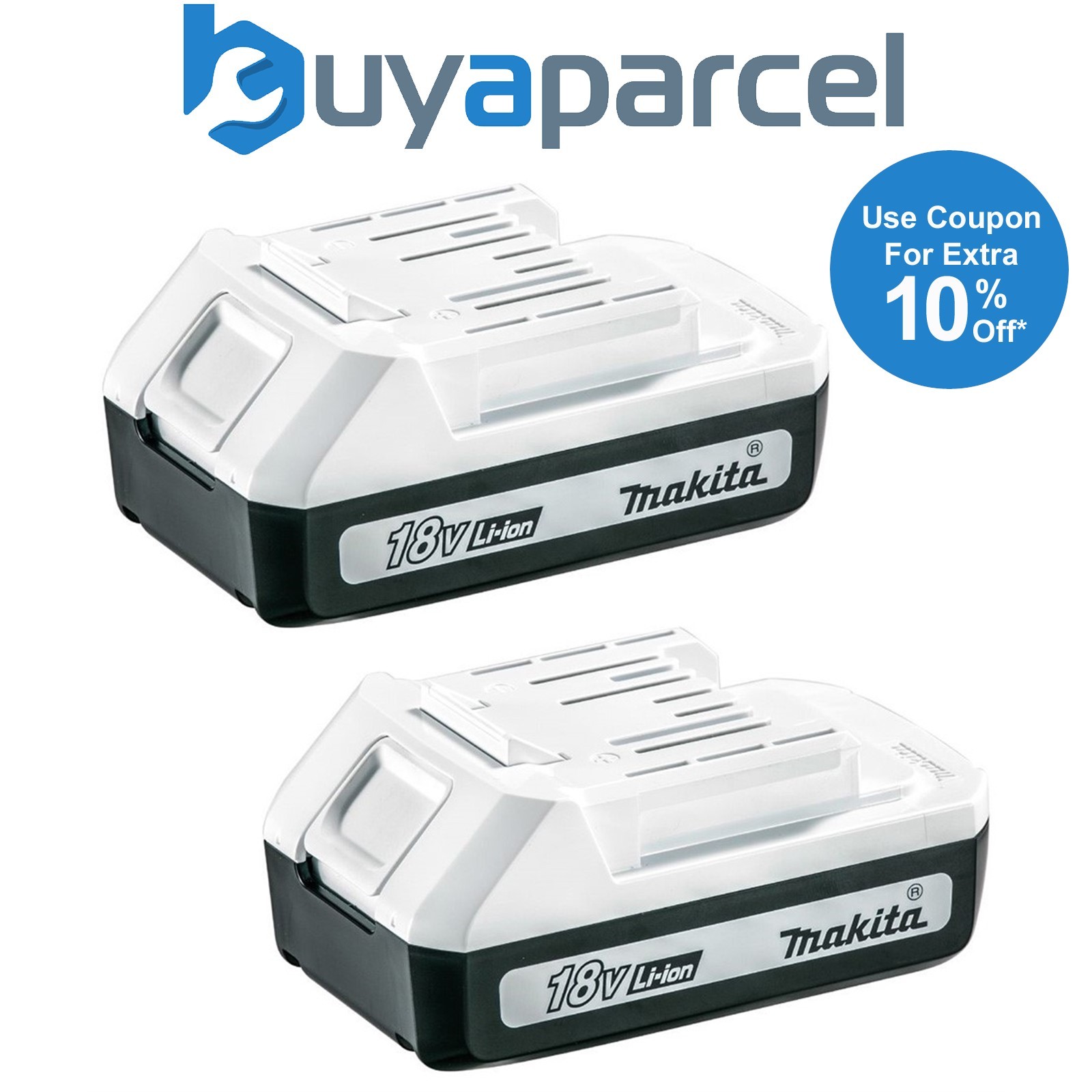 2 x Makita BL1815G 18v G-Series 1.5ah Lithium Ion Battery HP457D DF457D