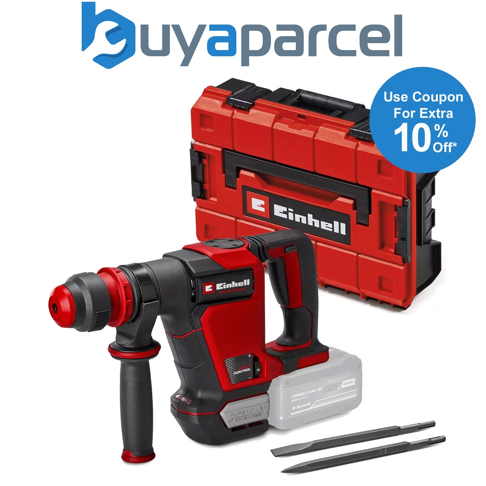 Einhell Professional 18v Brushless Demolition Hammer Drill TP-DH 18/4 Li BL