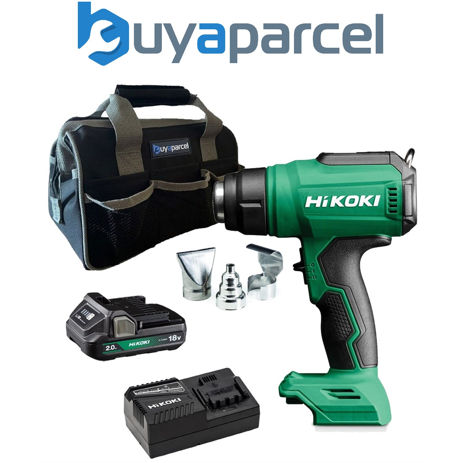 Hikoki RH18DAW4Z 18V Cordless Heat Gun + X1 2AH Battery + Charger + Bag