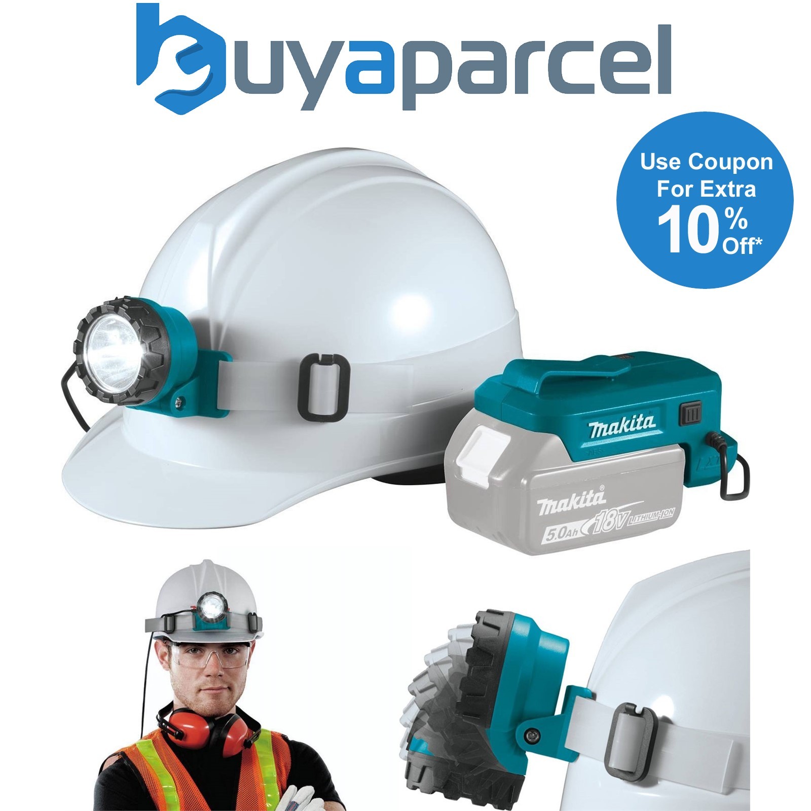 Makita DML800 18V / 14.4V LXT LED Headlight Headlamp Torch Lamp with Pivot