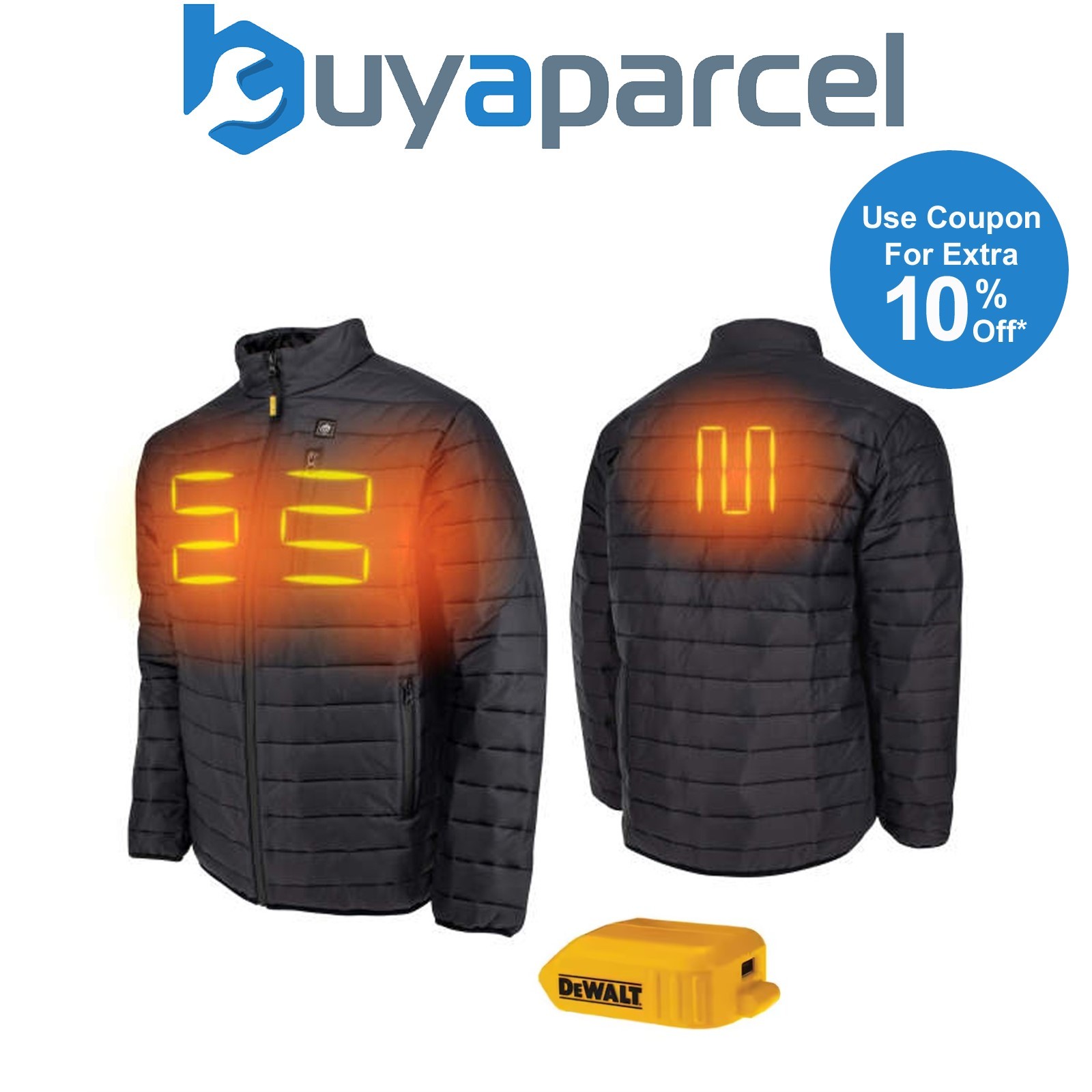 DeWalt DCHJ093 Heated Lightweight Puffer Jacket Coat 18v XR Medium BARE UNIT