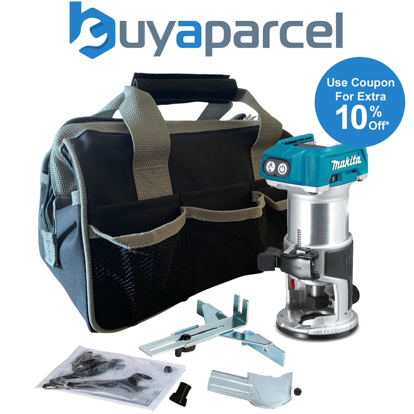 Makita DRT50Z 18V LXT Cordless Brushless Laminate Router Trimmer DRT50 + Bag