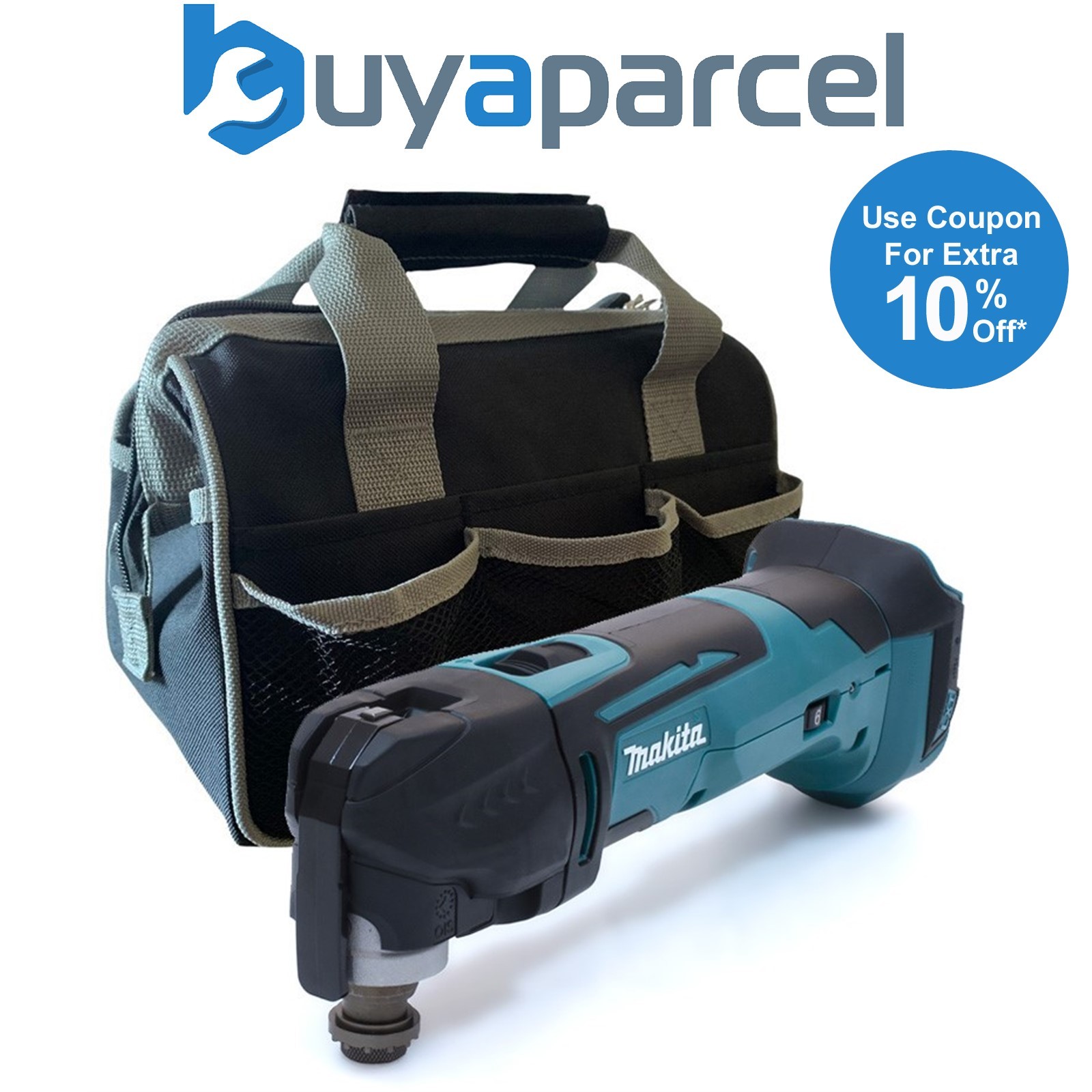 Makita DTM51Z 18v LXT Lithium Multi Tool + Keyless Blade Change Bare + Tool Bag