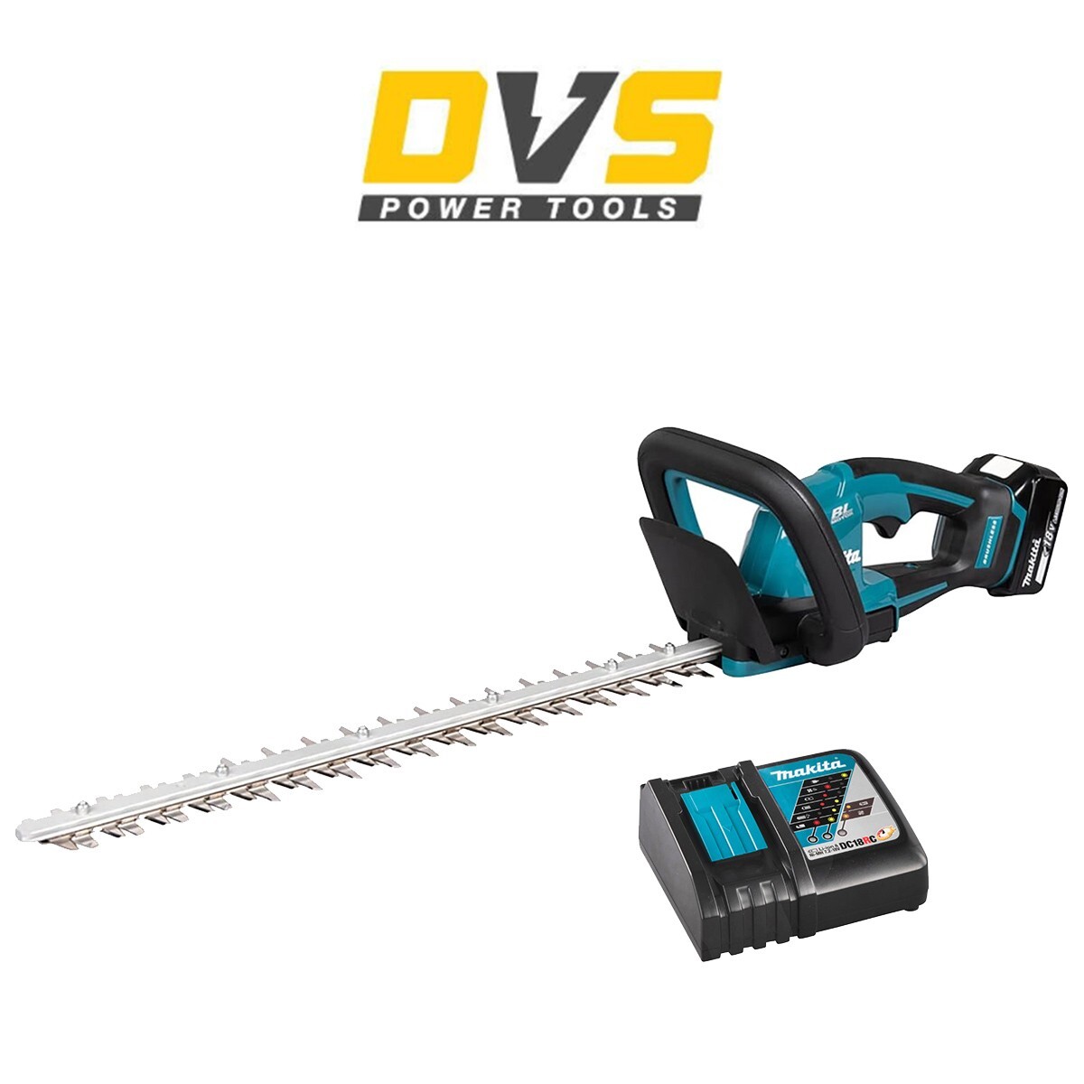 Makita DUH506RT 18V LXT Brushless 500mm Hedge Trimmer, 1x 5Ah Battery & Charger