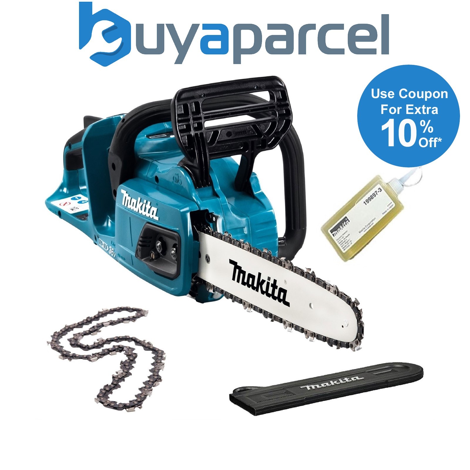 Makita DUC305Z Twin 18v / 36v LXT Cordless 30cm Chainsaw Brushless Bare + Chain