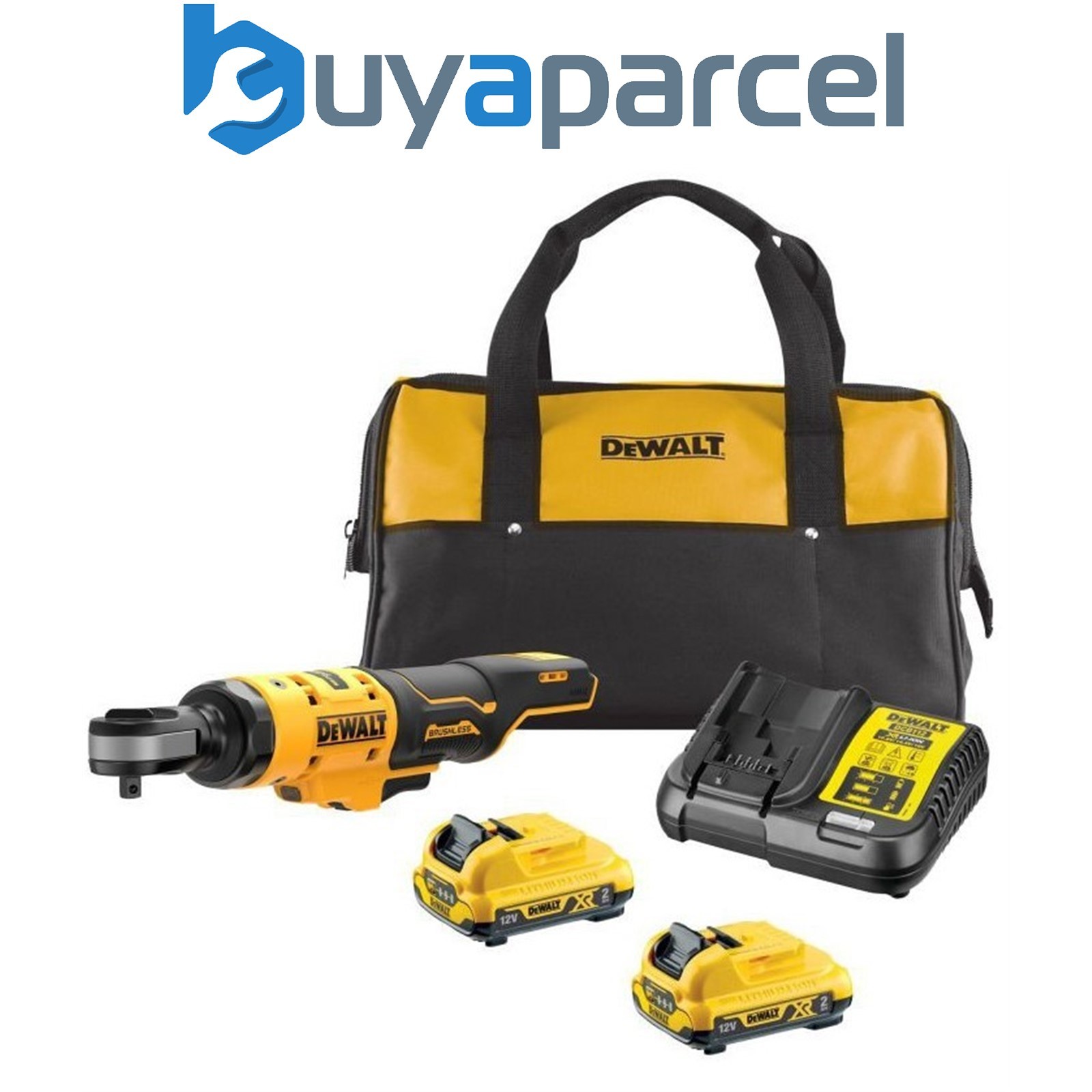 Dewalt DCF503D2 12v XR 3/8" Open Head Ratchet - 2 x 2.0Ah + Carry Bag