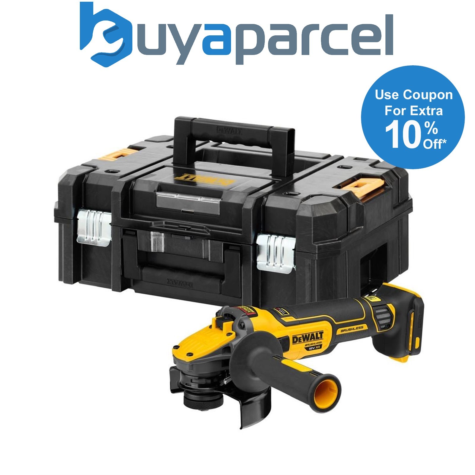 DeWalt DCG409NT 18v 125mm XR FlexVolt Advantage High Power Grinder Bare + Tstak