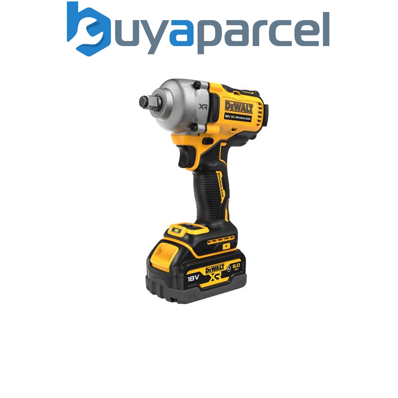 Dewalt DCF891P2T-GB XR BL 1/2in Hog Ring Anvil Impact Wrench 18V 2x 5.0Ah Li-ion