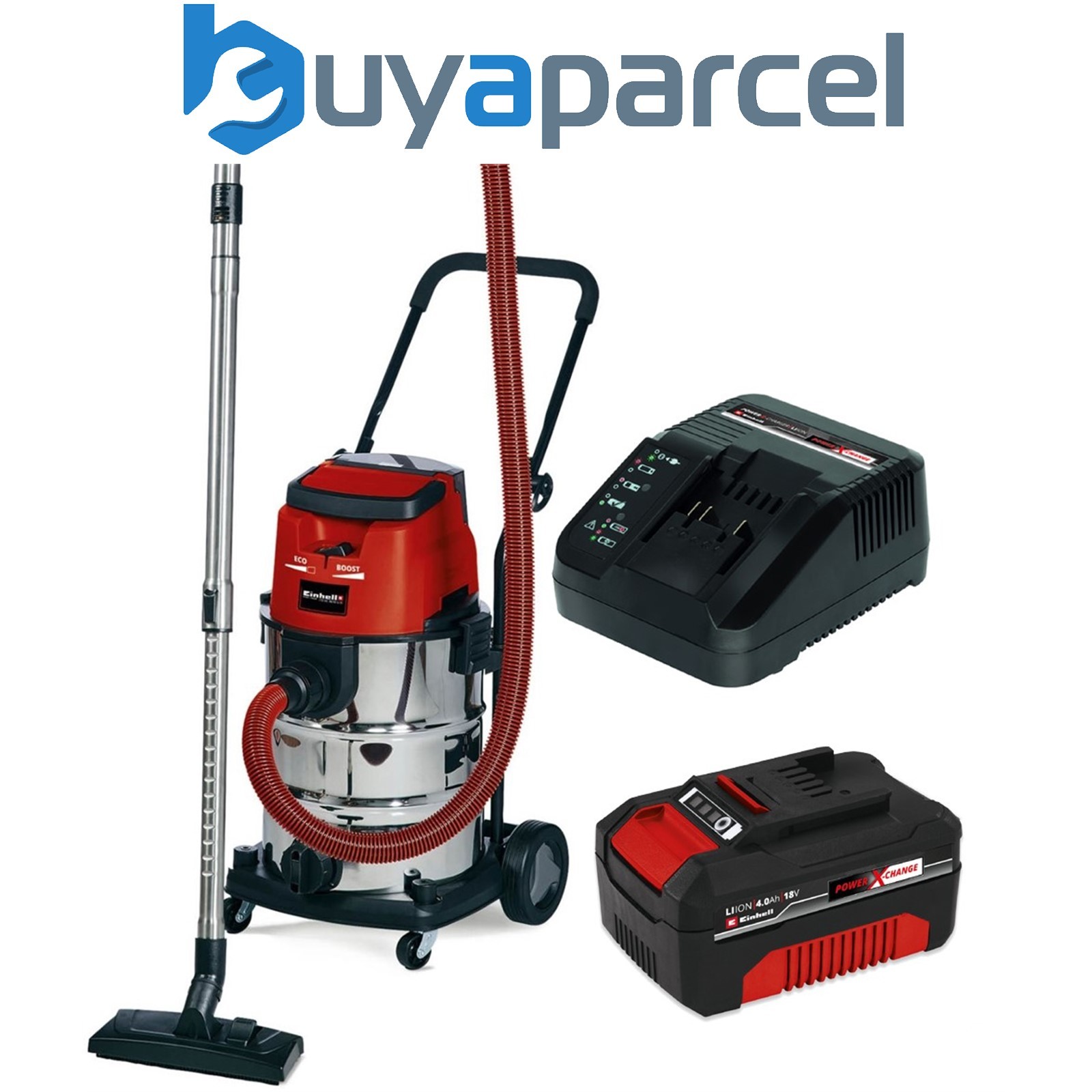 Einhell 18v Power X-Change Cordless Wet And Dry Vacuum Cleaner TE-VC + 4AH Kit