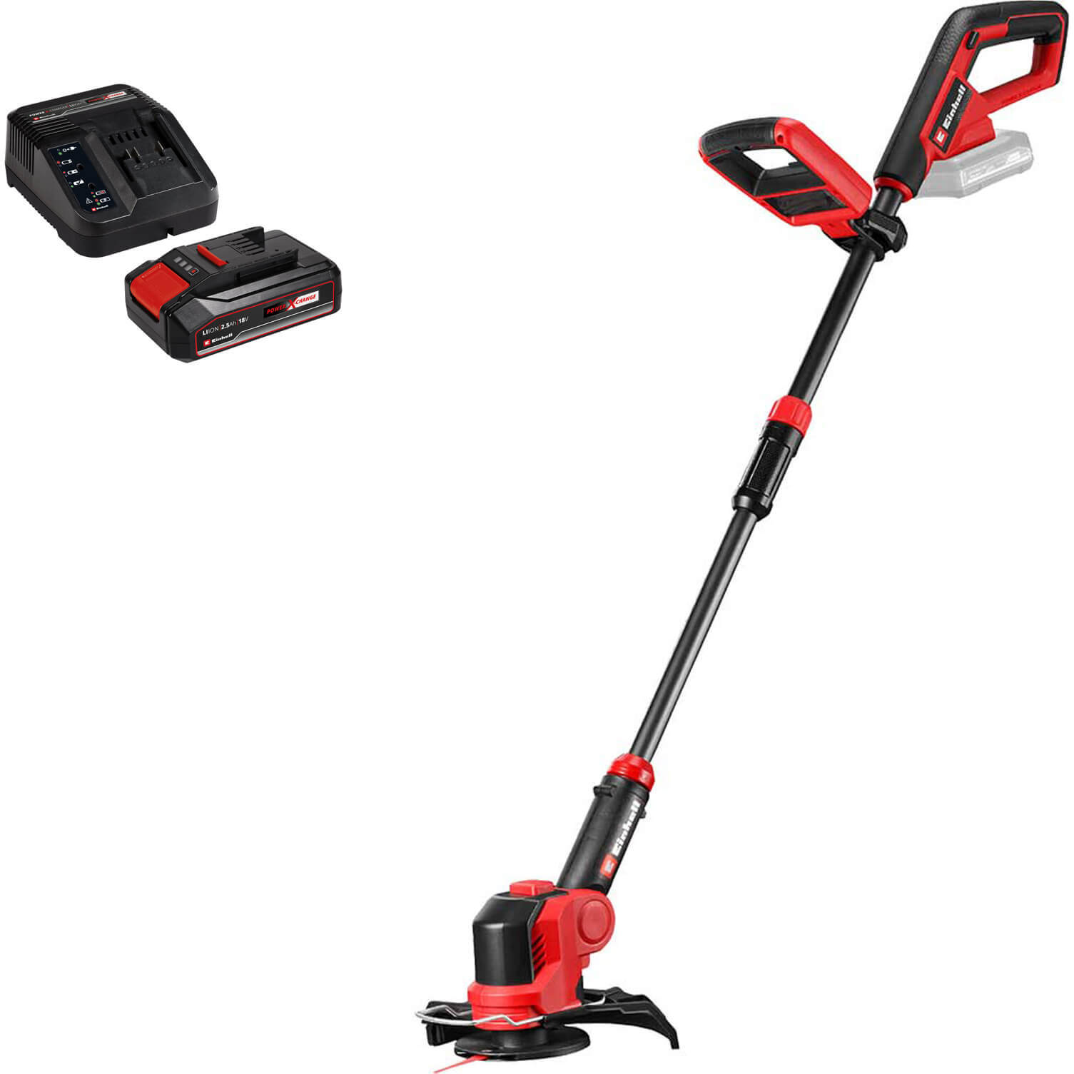 Einhell GE-CT 18/25 Li 18v Cordless Telescopic Grass Trimmer 250mm 1 x 2.5ah Li-