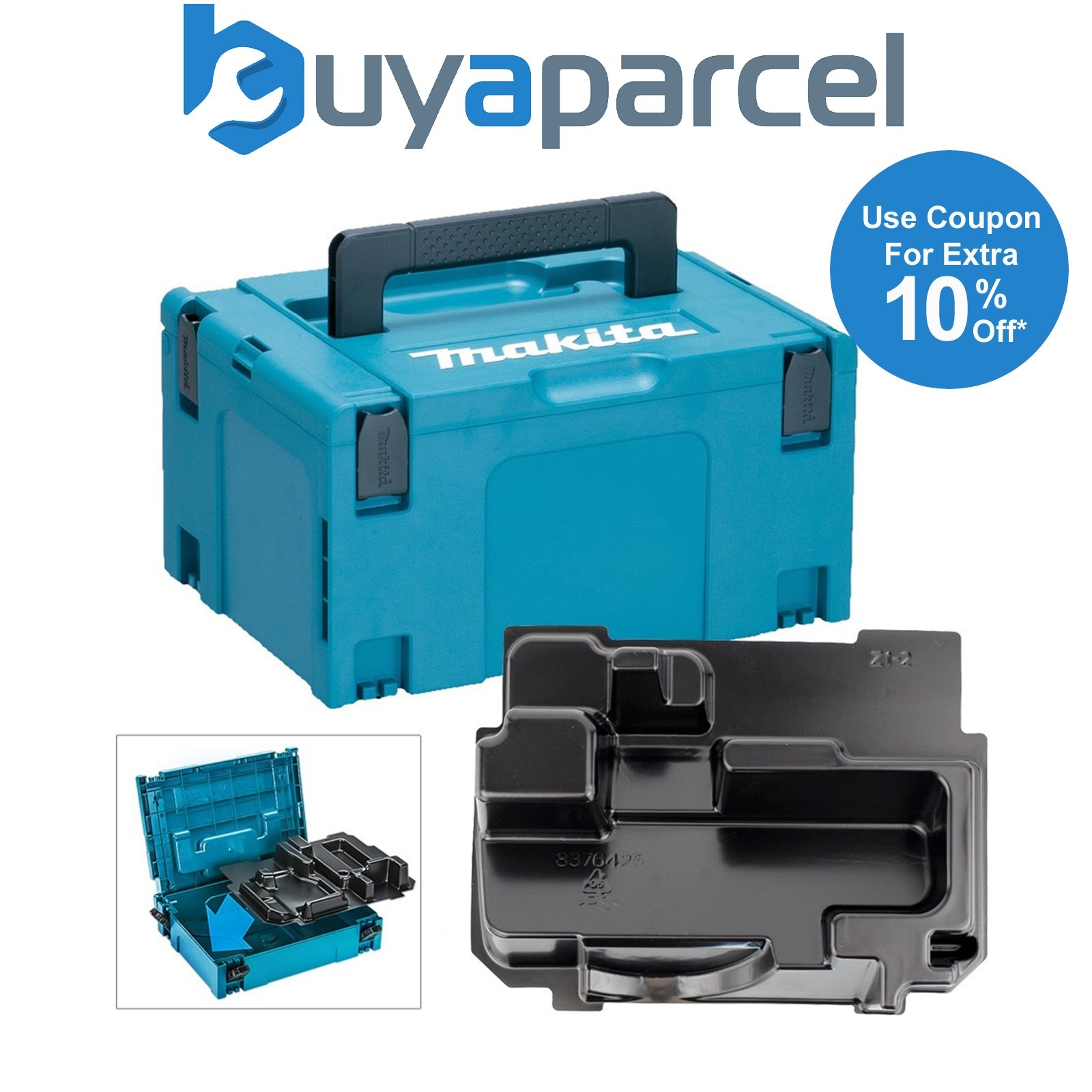 Makita 18v 165mm Circular Saw Makpac Tool Case - DSS611 DSS610 BSS611 BSS610