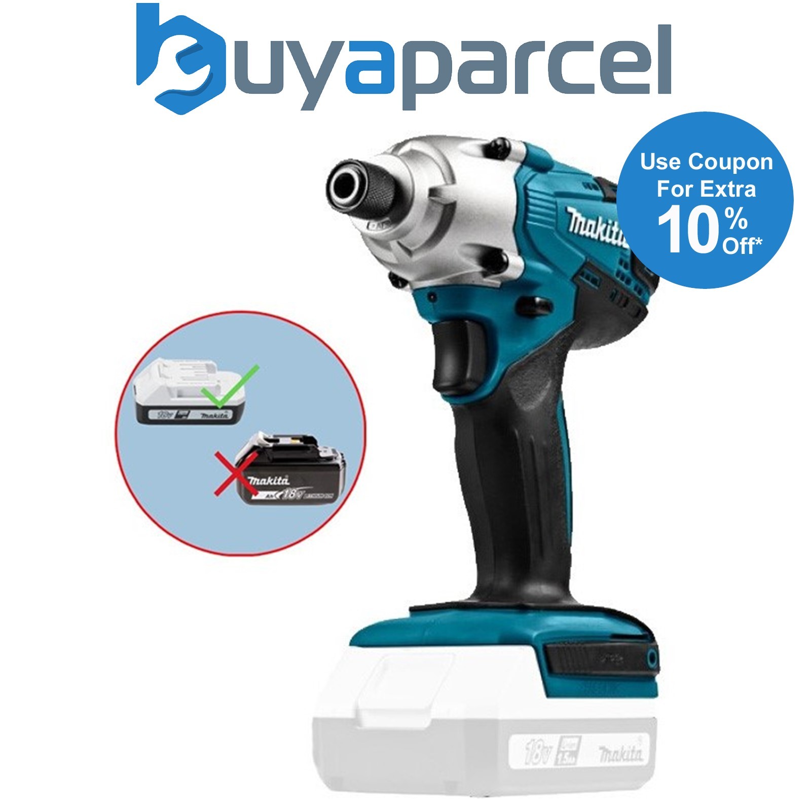 Makita TD127D 18v Lithium Ion G-Series Cordless Impact Driver + Job Light - Bare