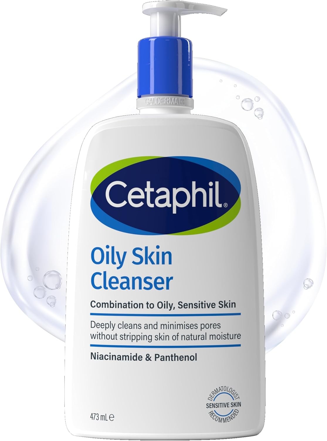 Cetaphil Oily Skin Cleanser, 473ml, Face Wash, For Combination to Oily Sensitiv