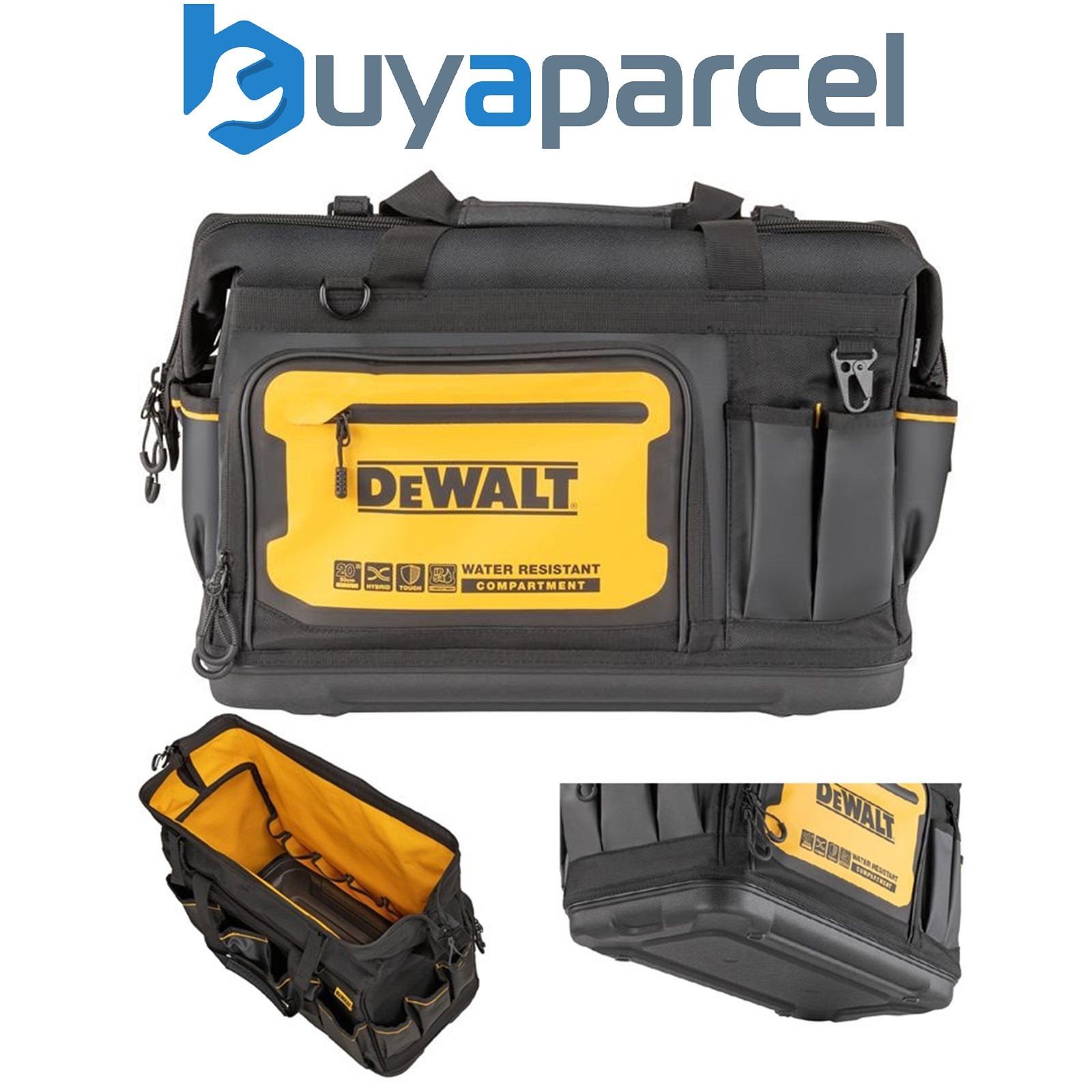Dewalt DWST60104-1 Pro 20" Open Mouth Tool Bag IP54 Water Resistant 33 Pockets