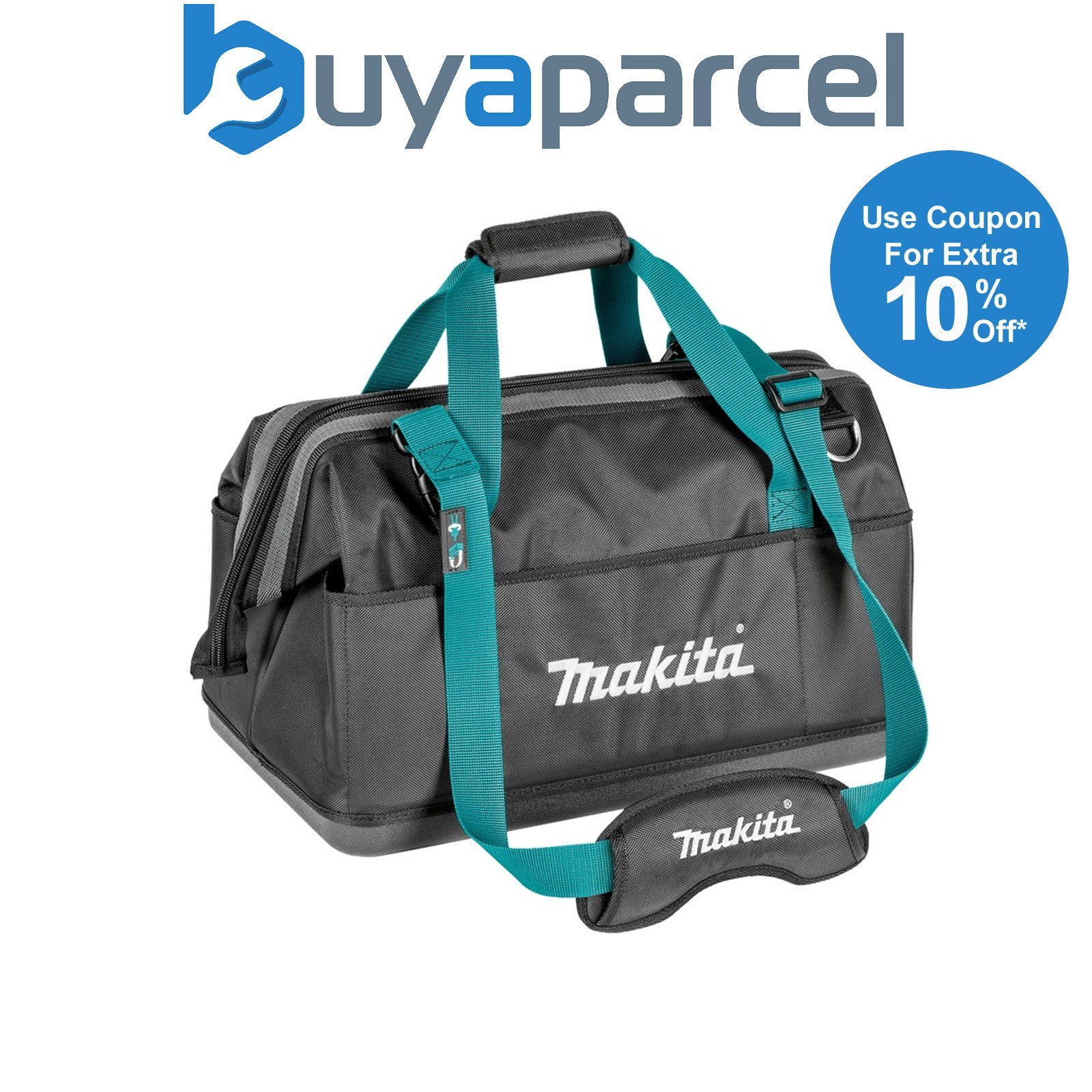 Makita E-05452 Ultimate Open Gate Mouth Bag 20 Pockets - Strap Belt System