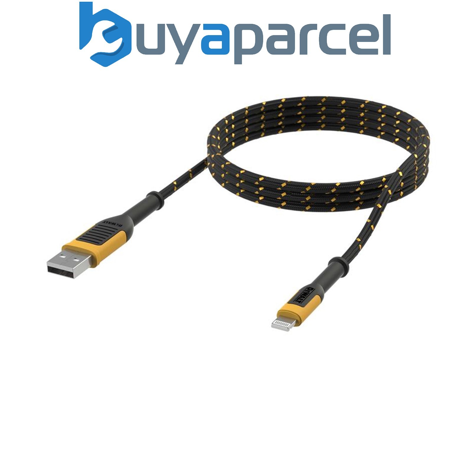 Dewalt DWG USB A to Lightning Reinforced Charging Cable 1.2m (4ft) DWT1311359