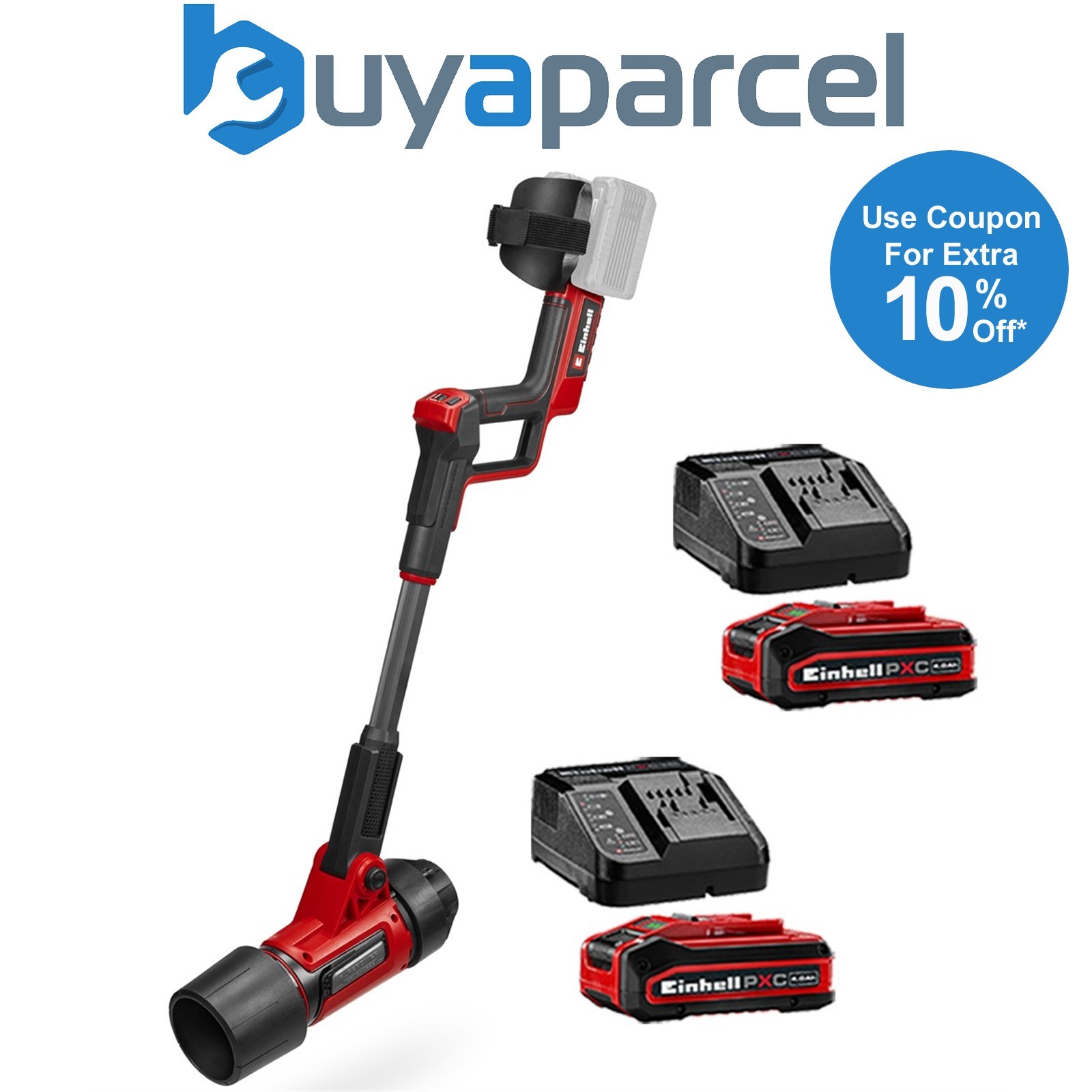 Einhell Professional Twin 18/36v Cordless Leaf Blower GP-LB 36/270 + X2 4AH Kit