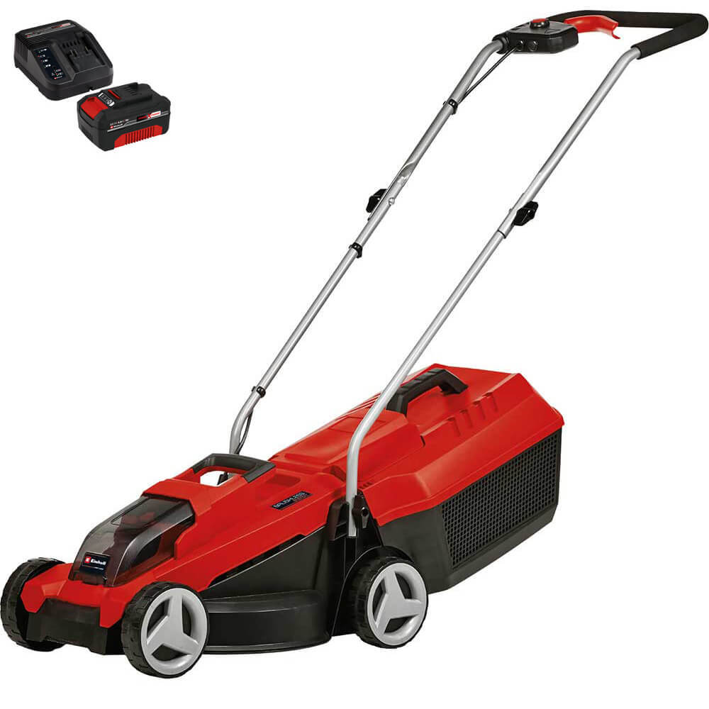 Einhell GE-CM 18/32 Li 18v Cordless Brushless Rotary Lawnmower 320mm 1 x 4ah Li-