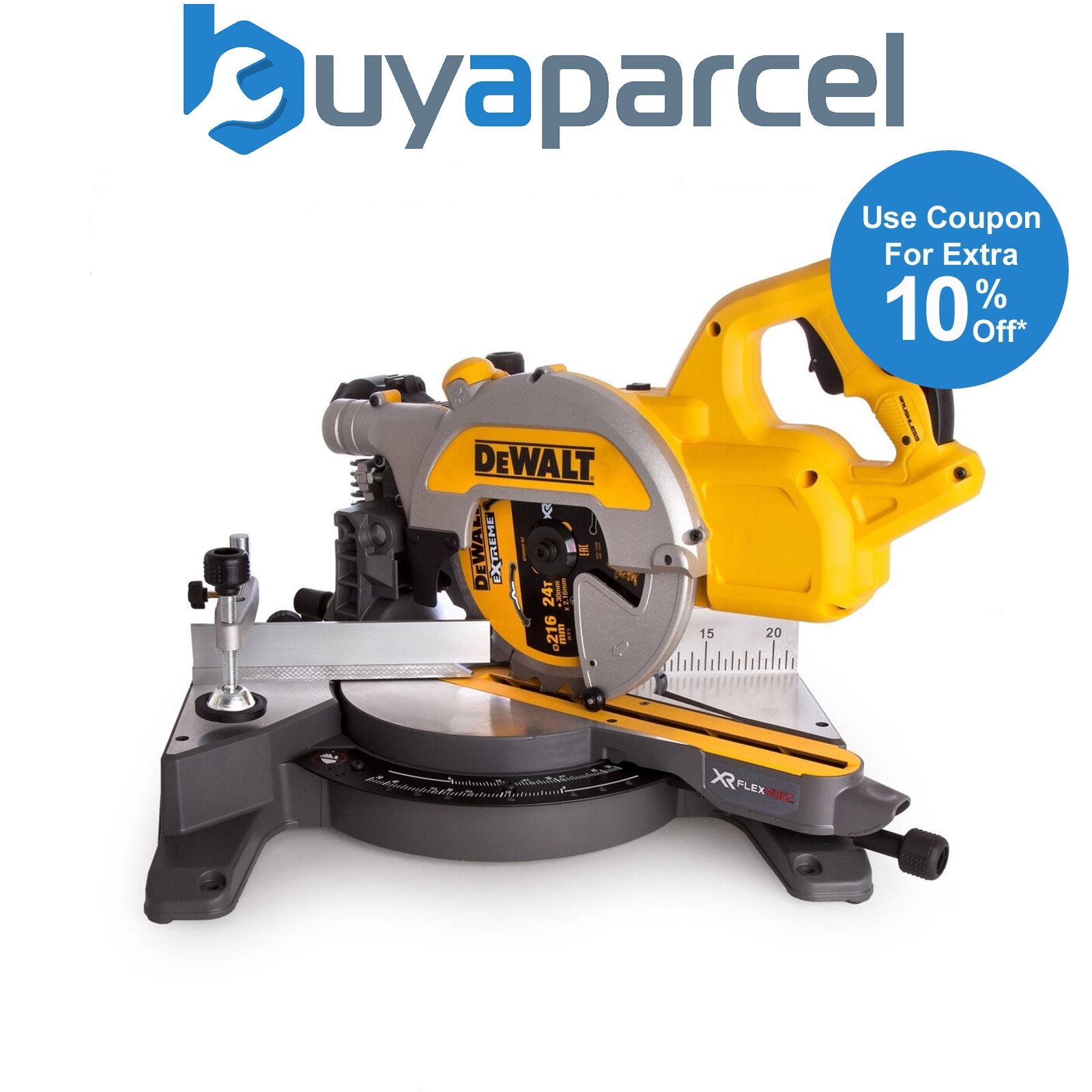 Dewalt DCS777N XR 54v Flexvolt Cordless 216mm Mitre Saw - Bare Unit DCS777N-XJ