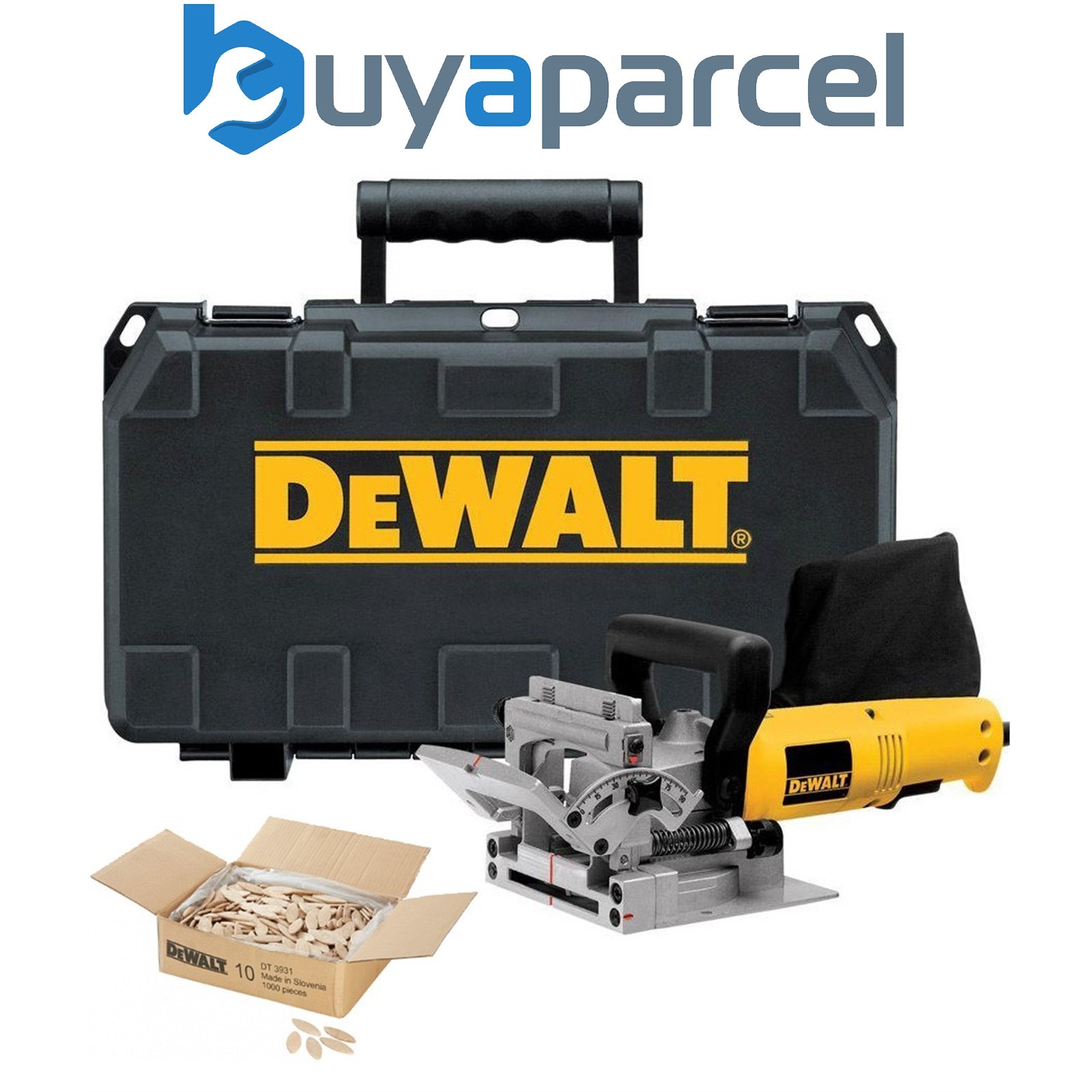 Dewalt DW682K Biscuit Jointer Kit Dowel Joint 600W 240V + Case + 1000 Biscuits