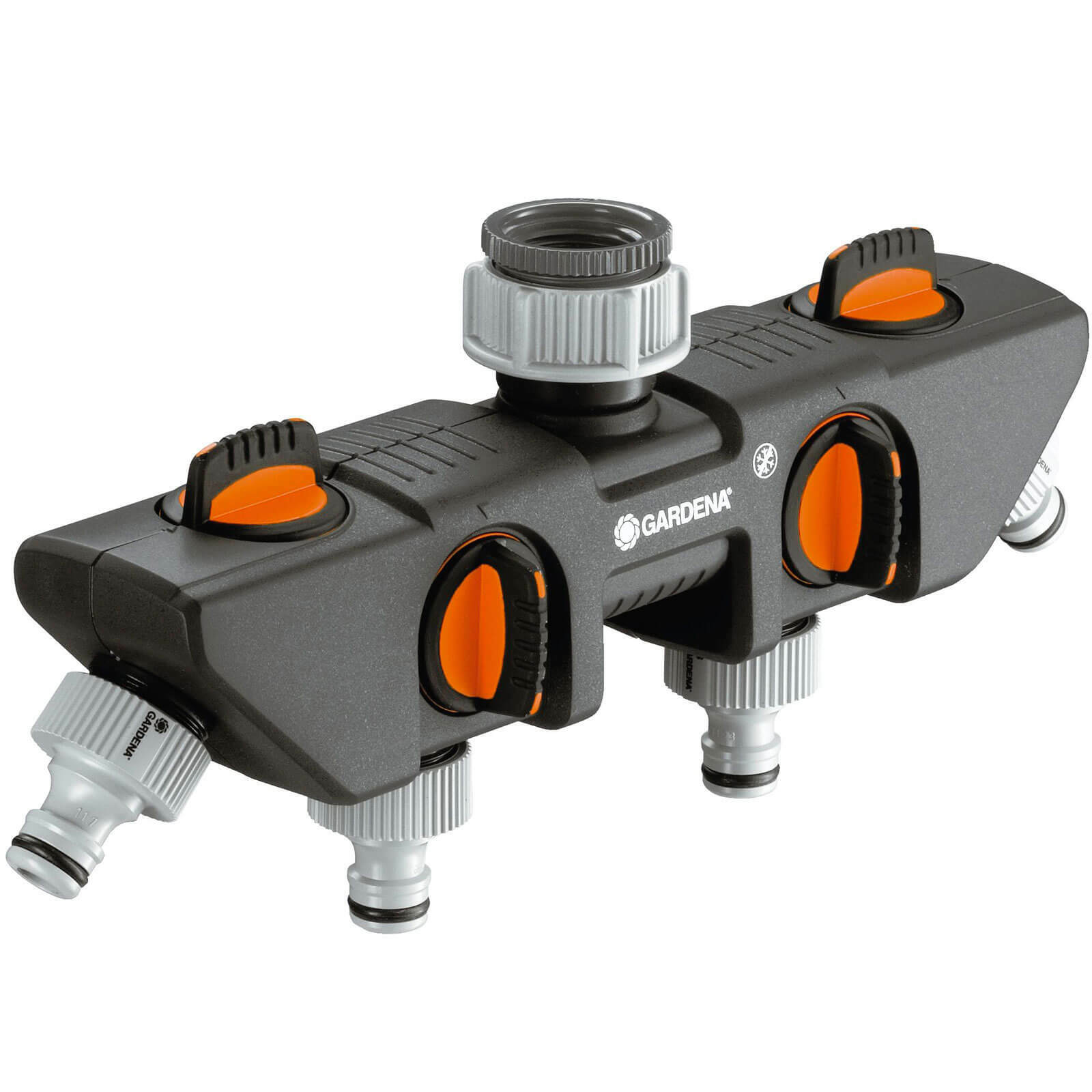 Gardena ORIGINAL Four Way Water Splitter for Garden Taps