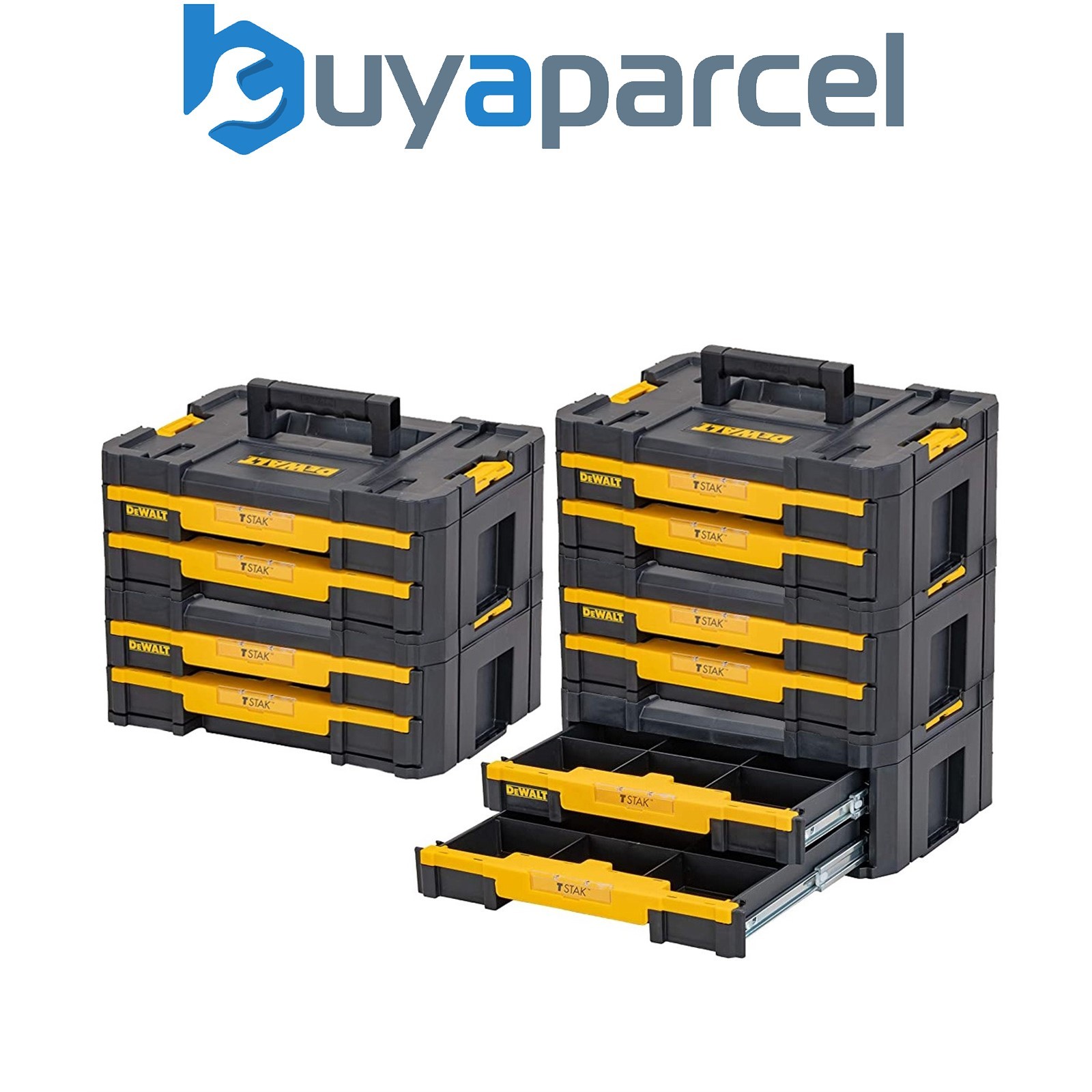 Dewalt DWST1-70706 TStak IV Tool Storage Box 2 Shallow Drawers 8L Capacity x 5