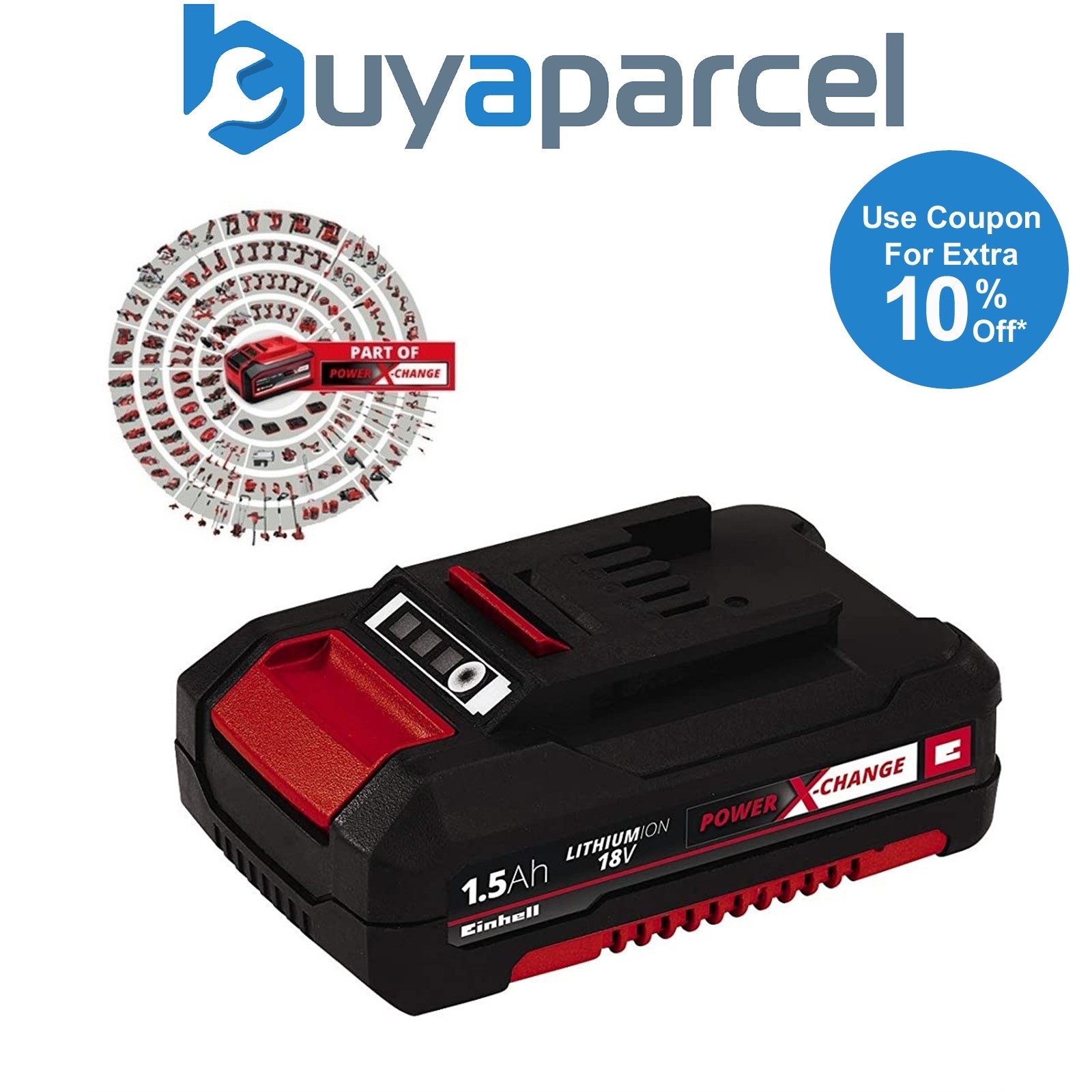 Einhell Power X Change 18v Lithium Ion 1.5ah Battery PX-BAT15 EINPXBAT15 Ozito