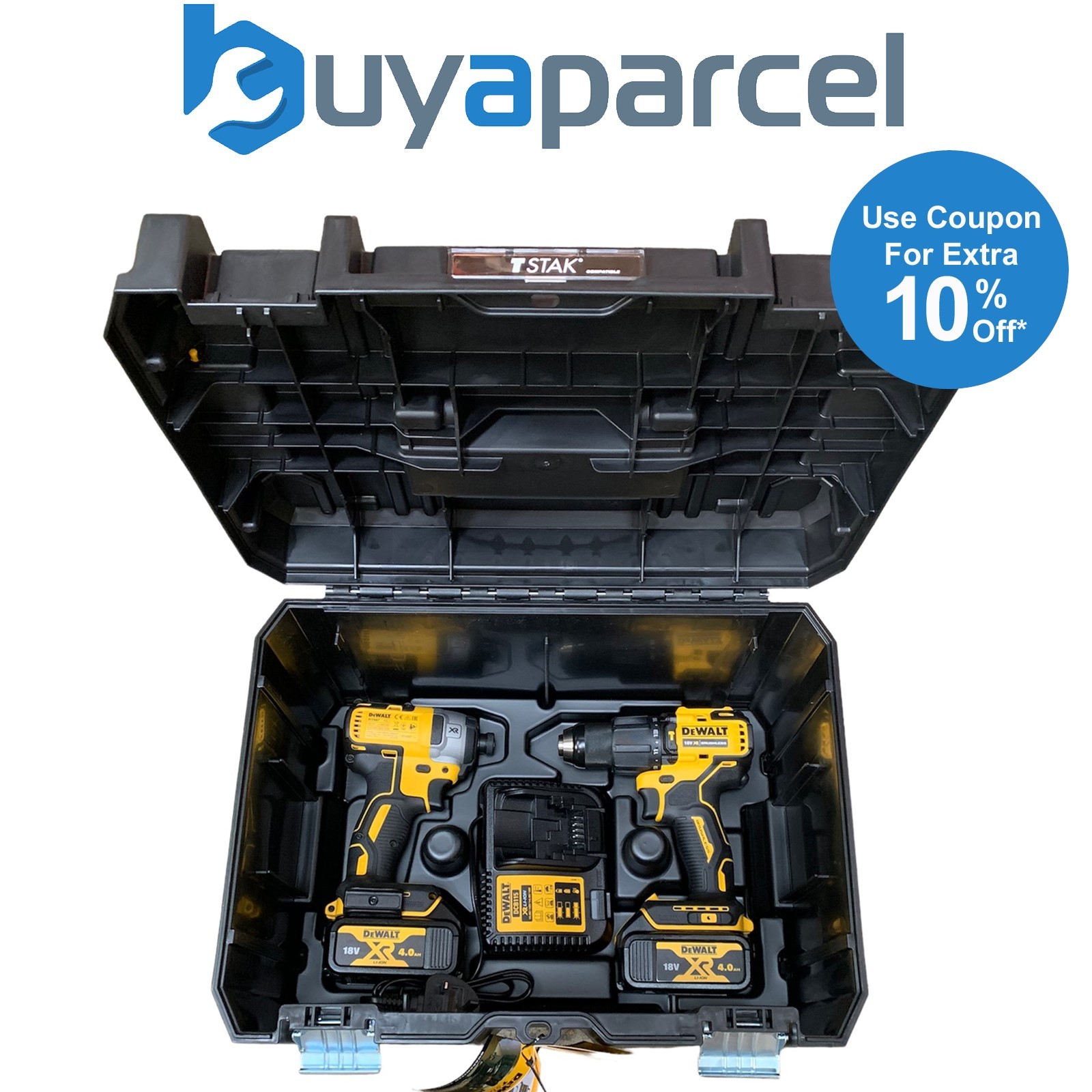 Dewalt 18v Combi + Impact Driver Case Heavy Duty Deep Storage TSTAK VI + Insert