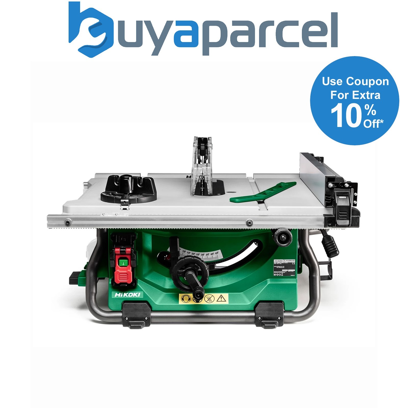 Hikoki 36v Brushless Table Saw 254mm Multivolt Cordless C3610DRJW4Z Bare Unit